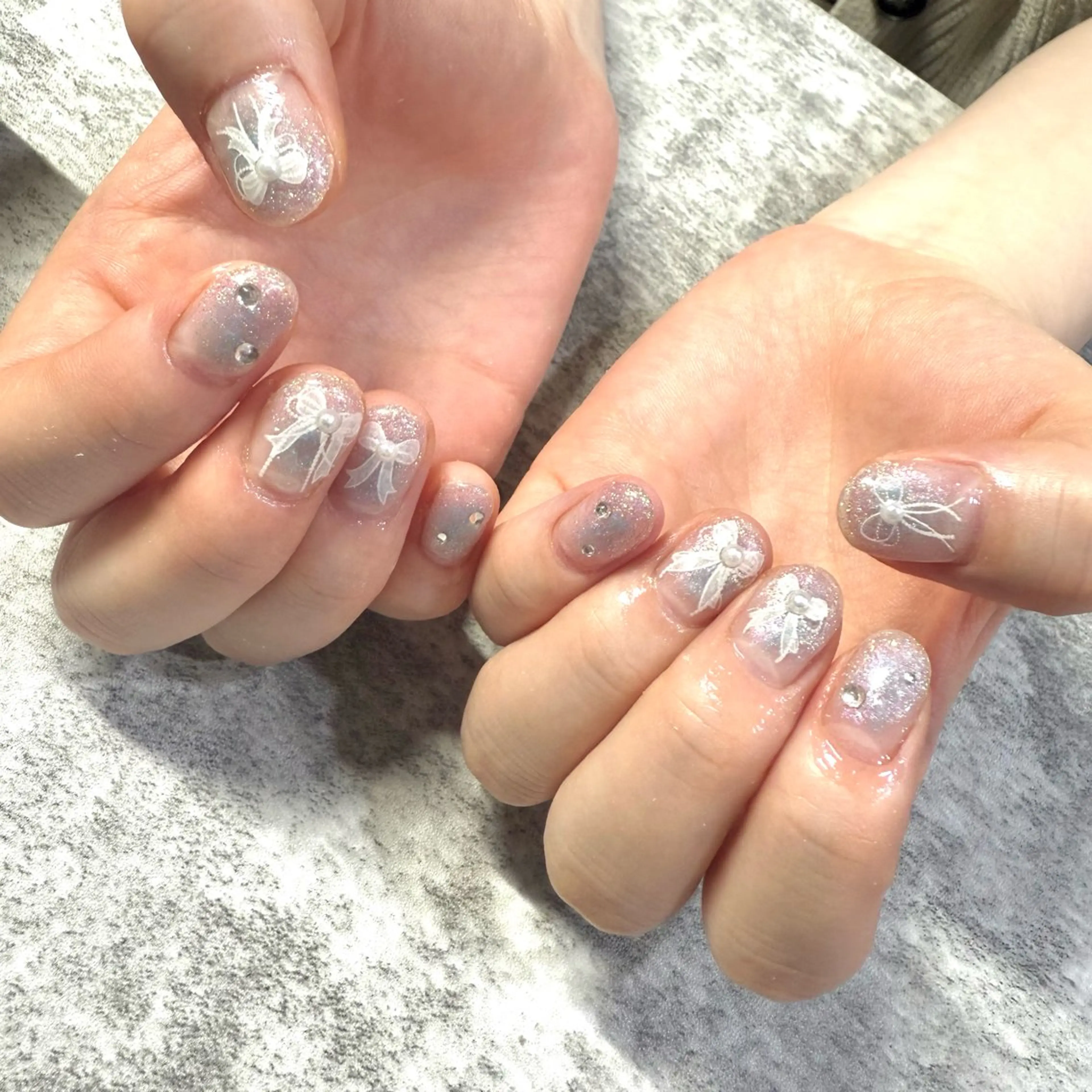 ネイル リボン ハンドネイル ★Rinail... .のネイルデザイン