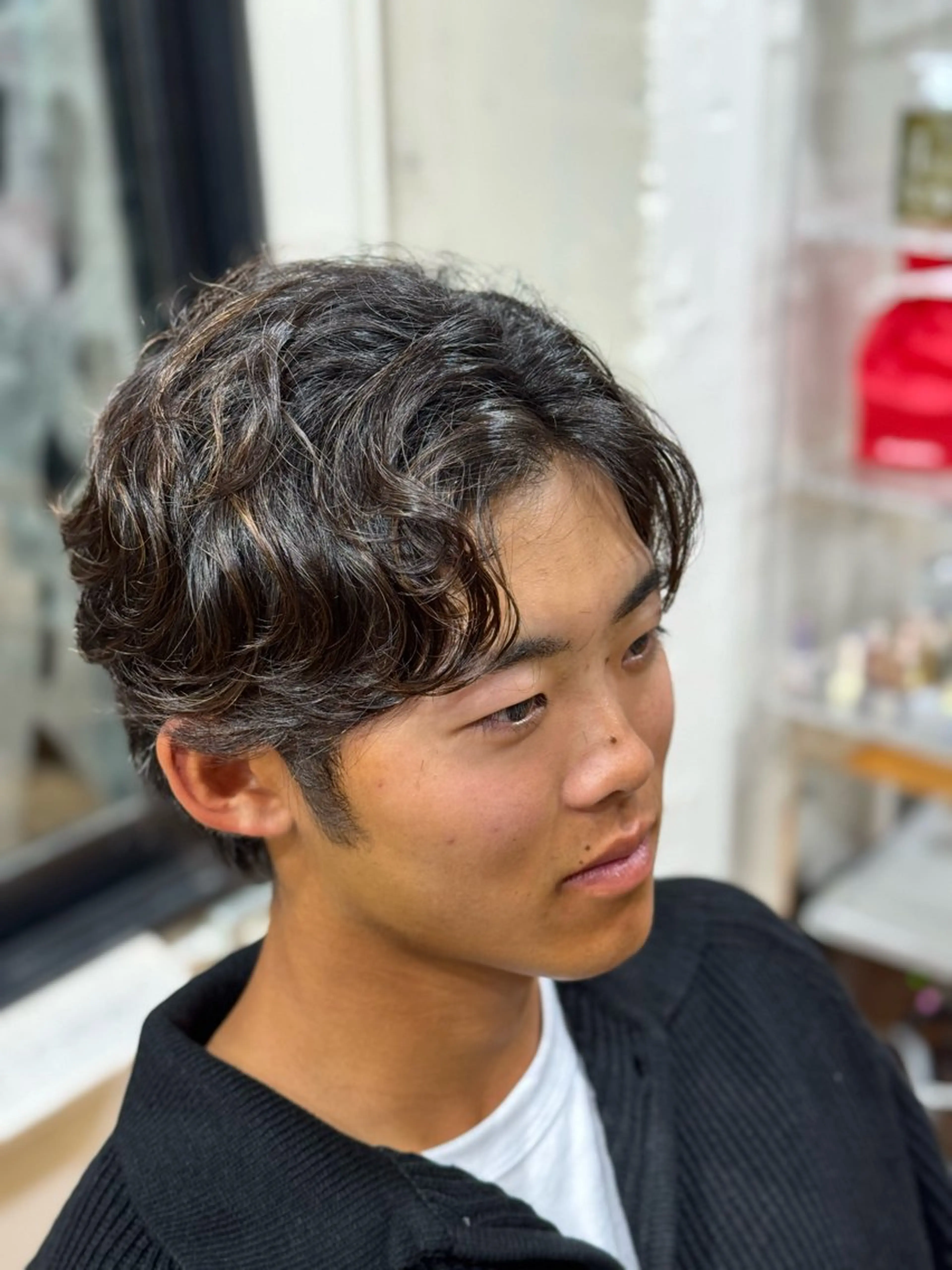 ショート パーマ メンズ 岡部 昴瑠/オブヘア銀座のヘアスタイル