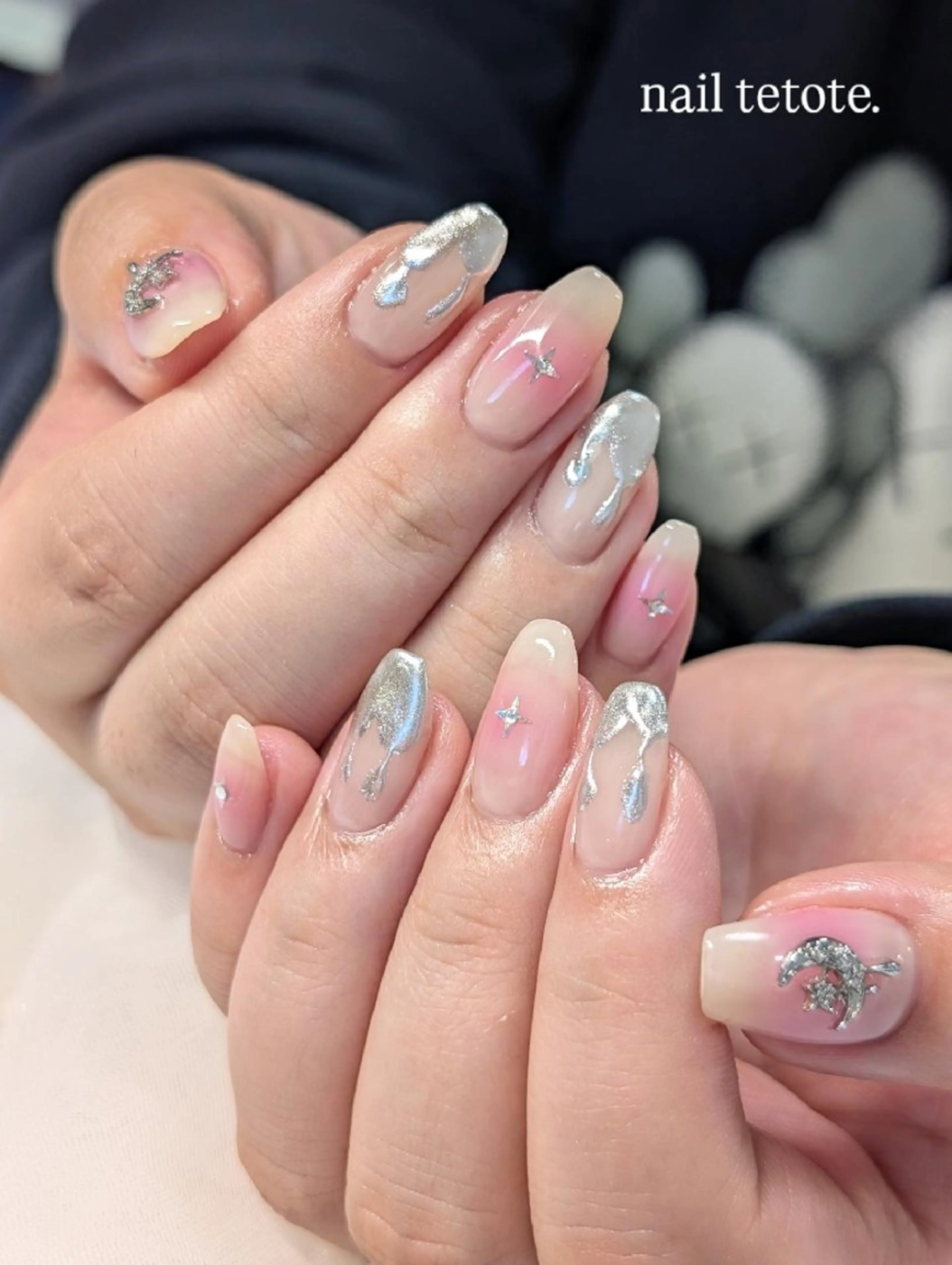 ネイル ハンドネイル 水巻ネイル癒しサロン nailtetoteのネイルデザイン