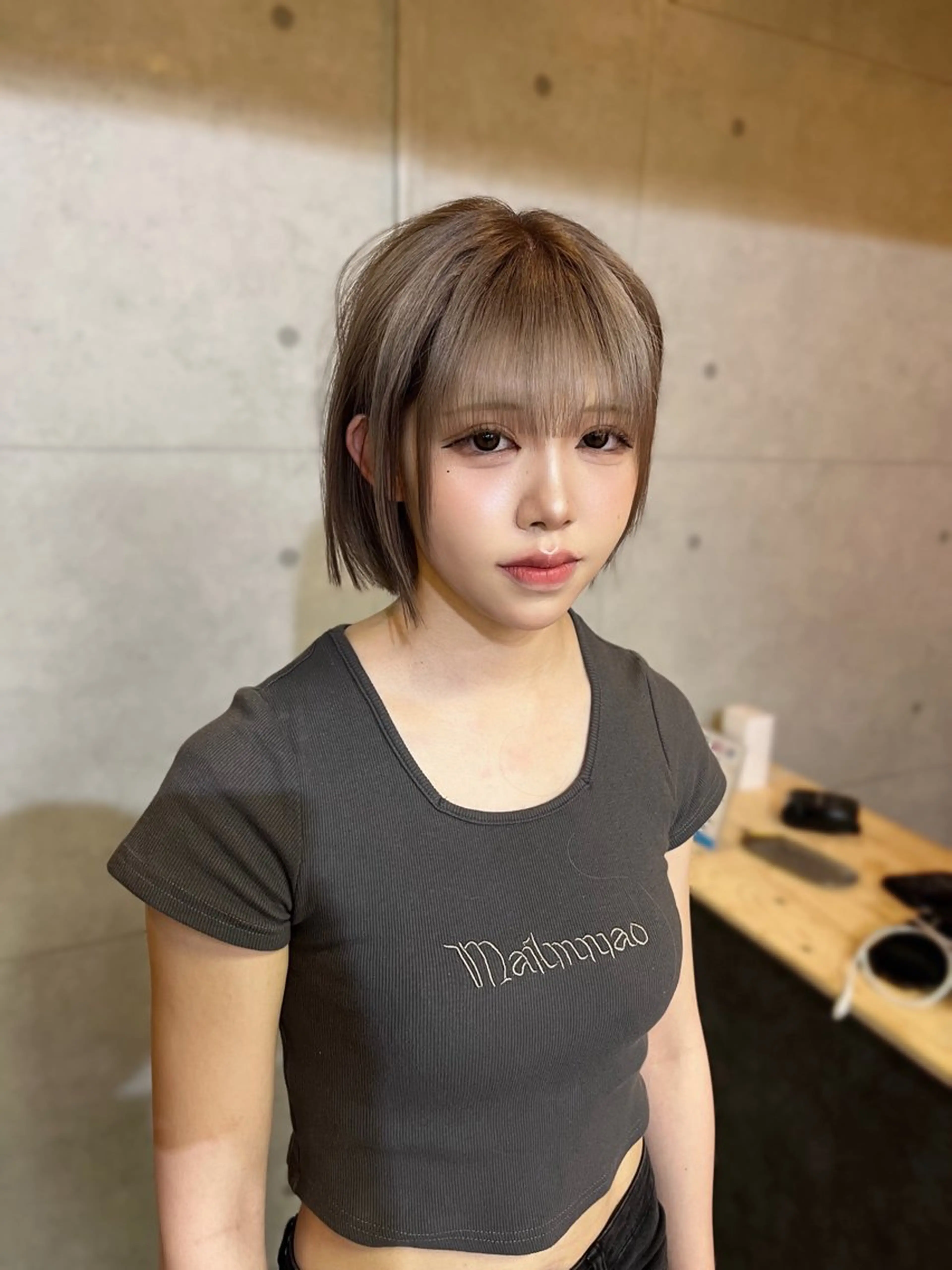 ショート カラー ヘアカラー トリートメント 韓国ヘア🇰🇷 RYOTAのヘアスタイル