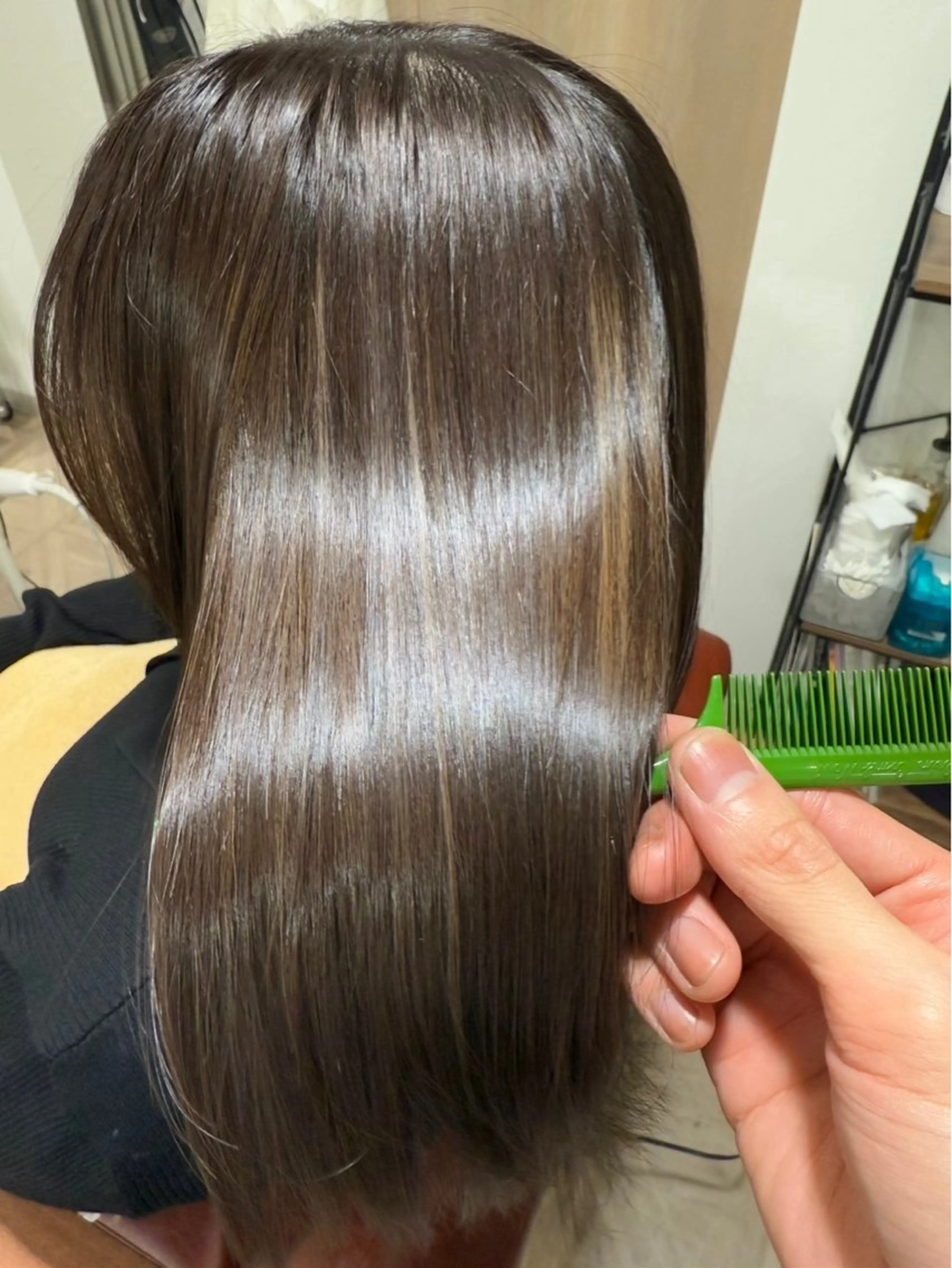 艶髪カラー＋トリートメント🩵の写真