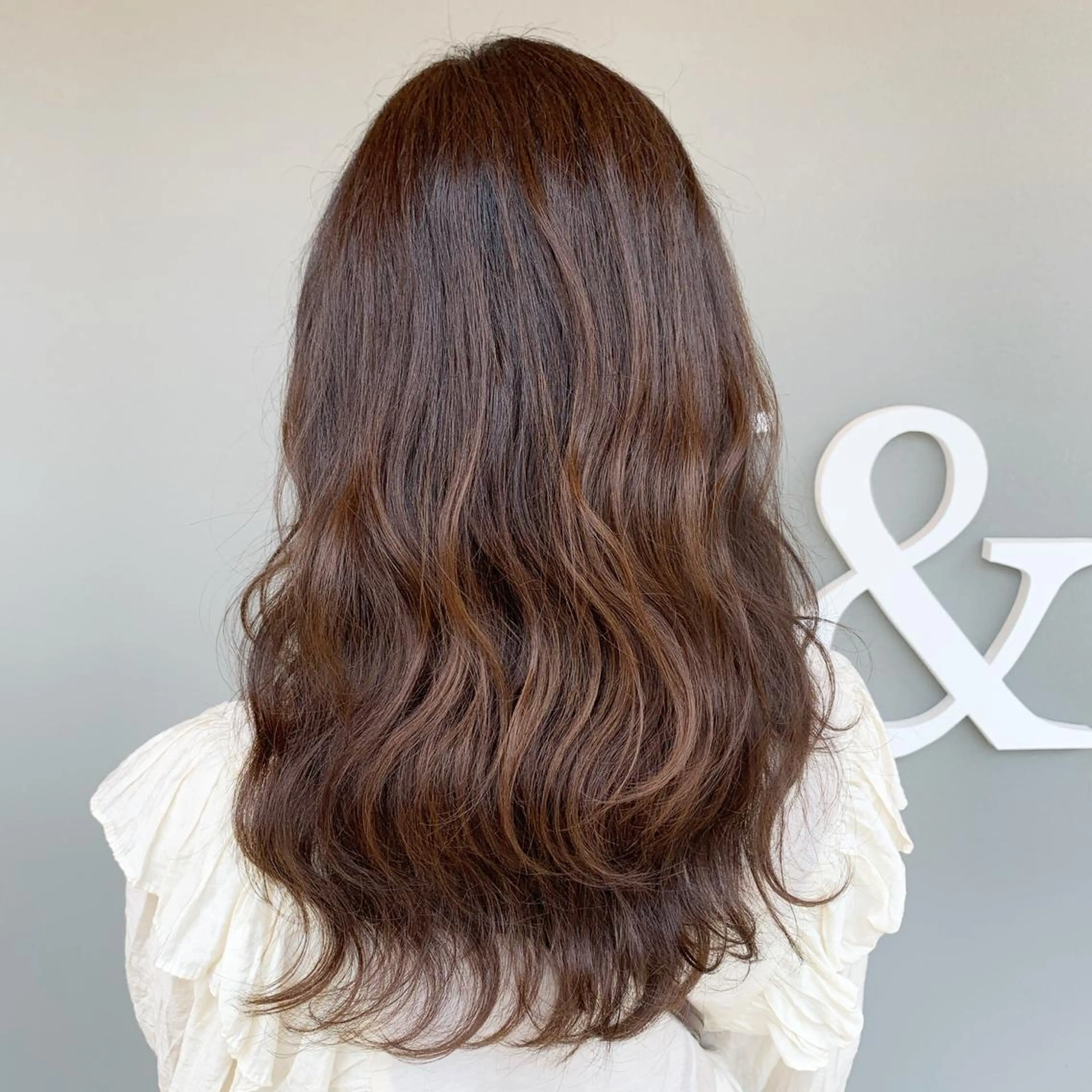 ロング カット ヘアカラー トリートメント 平田 広大のヘアスタイル