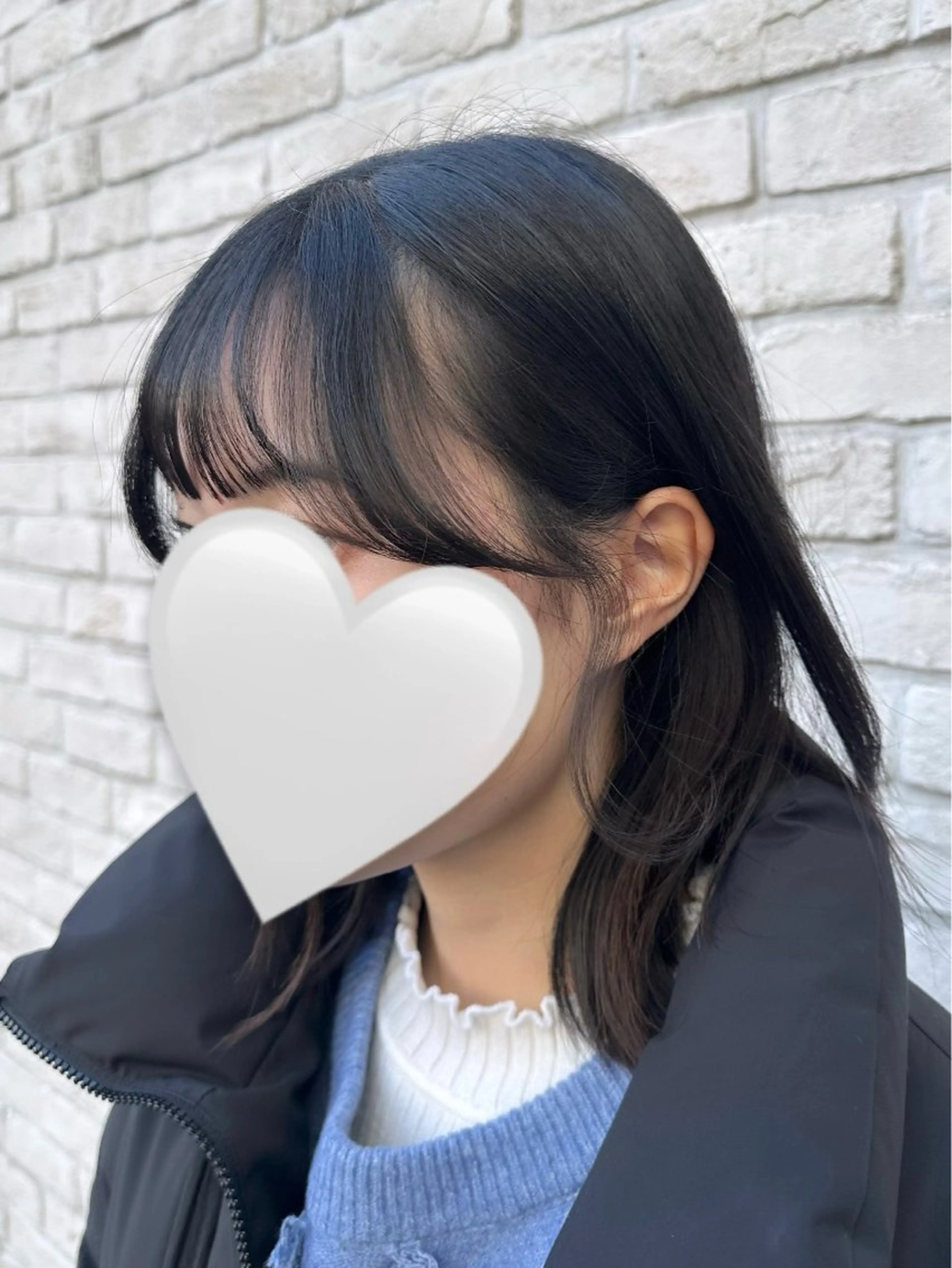ミディアム カラー 顔周りカット カット 髪質改善カラー /ヘアメ🎀みさきのヘアスタイル
