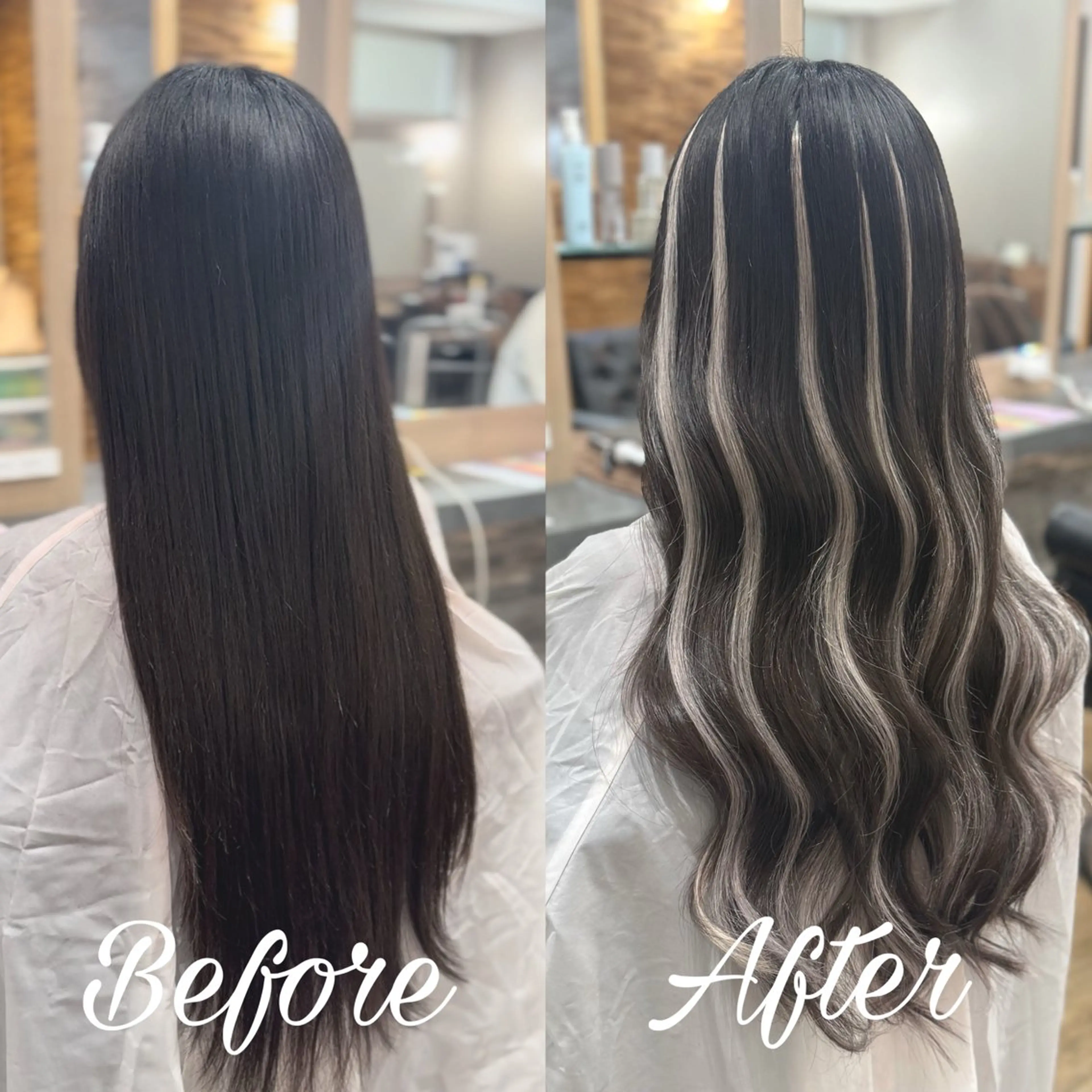 ロング シールエクステ エクステ 横浜/ケアブリーチ /人毛エクステのヘアスタイル