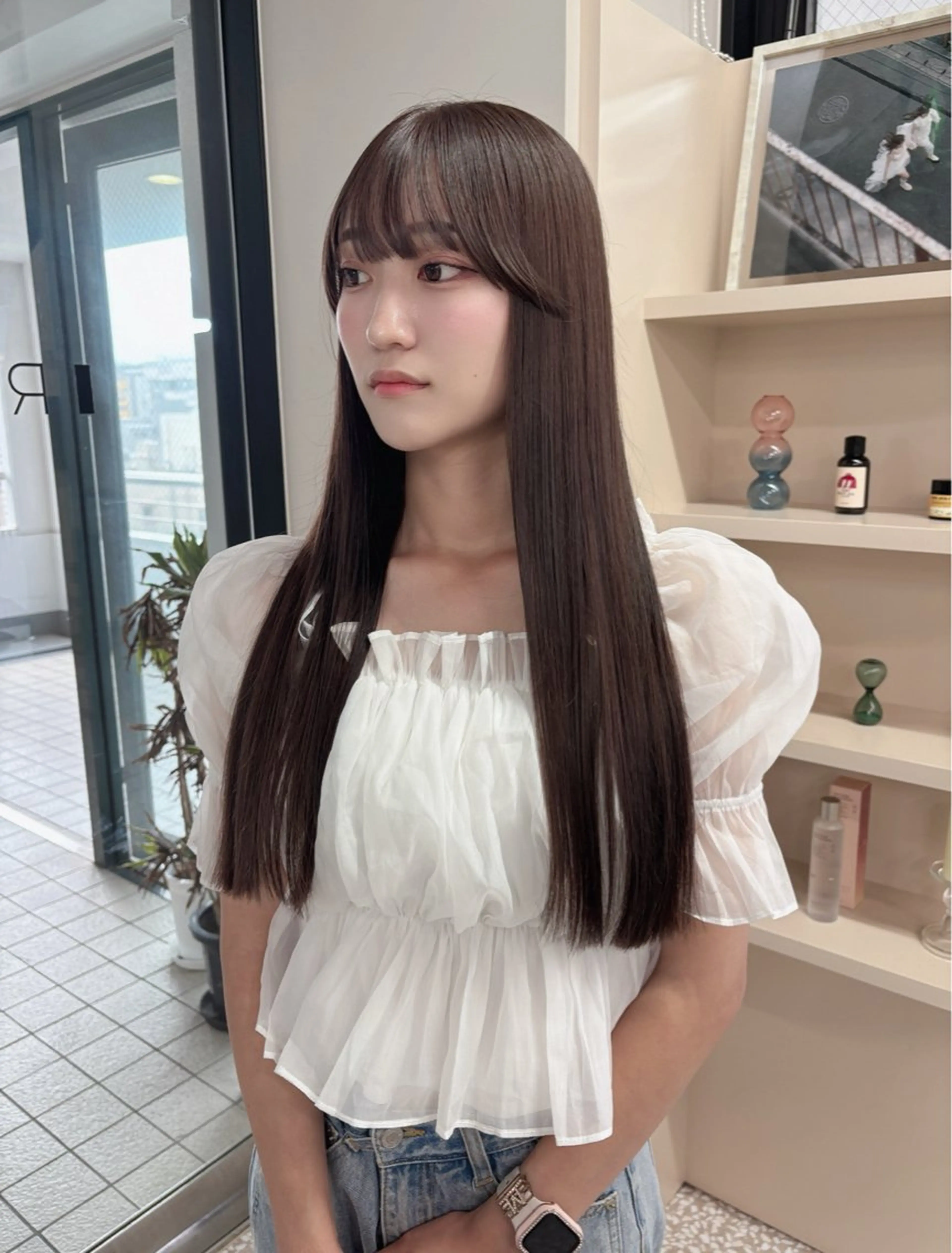 ロング nanami IROW大名のヘアスタイル