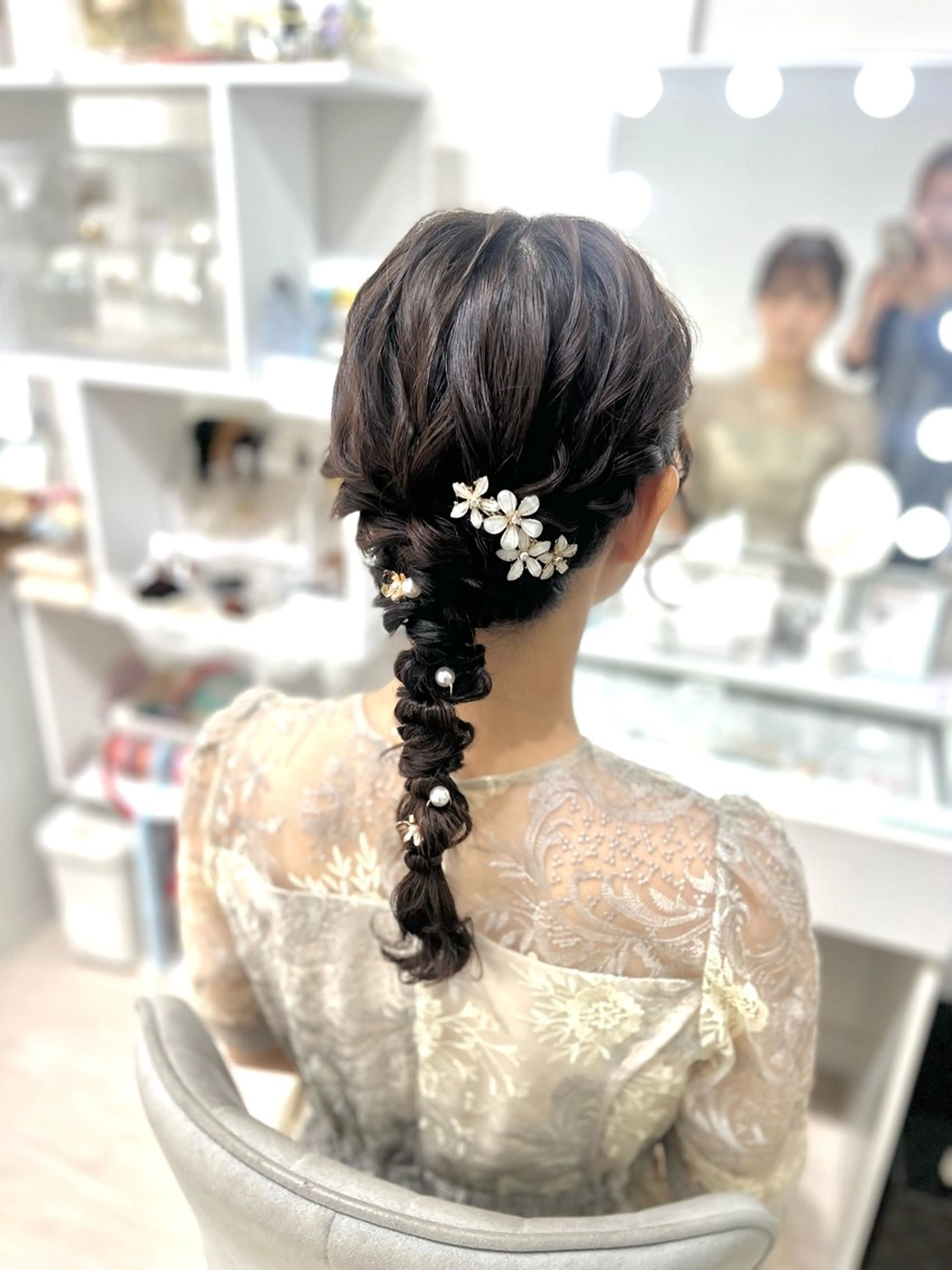 ヘアセット＆フルメイクの写真