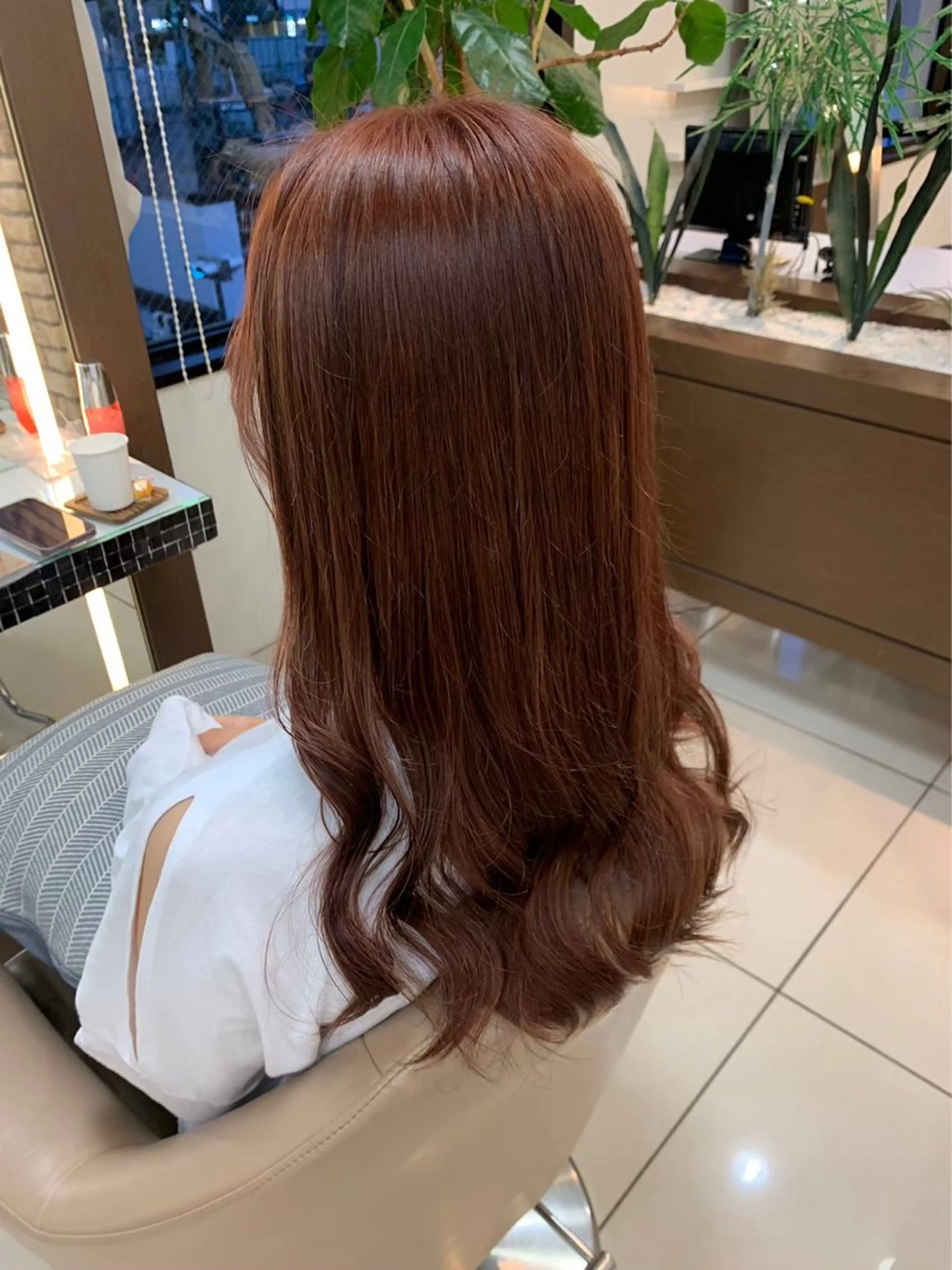 ロング カラー 暖色カラー❤️横浜 エクステらん🦖のヘアスタイル