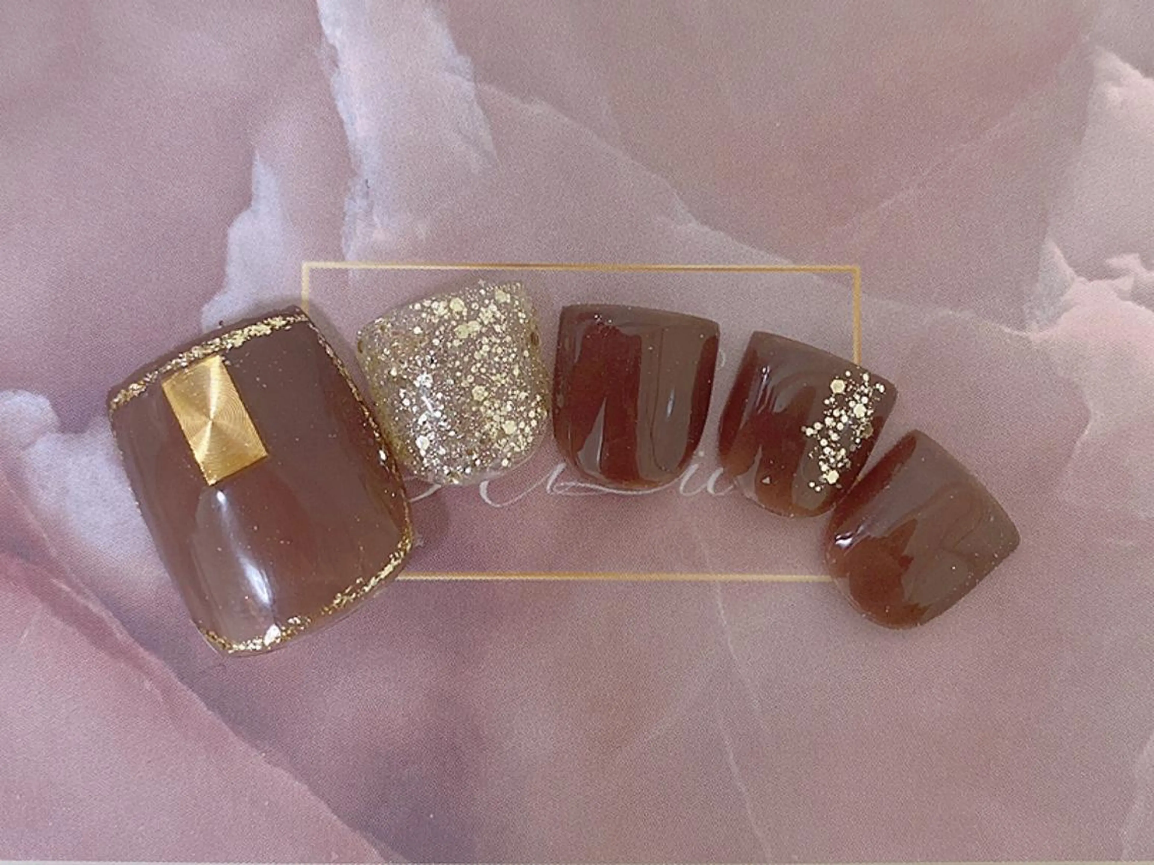 ネイル フットネイル RiLion💗 Risa🦋💜のネイルデザイン