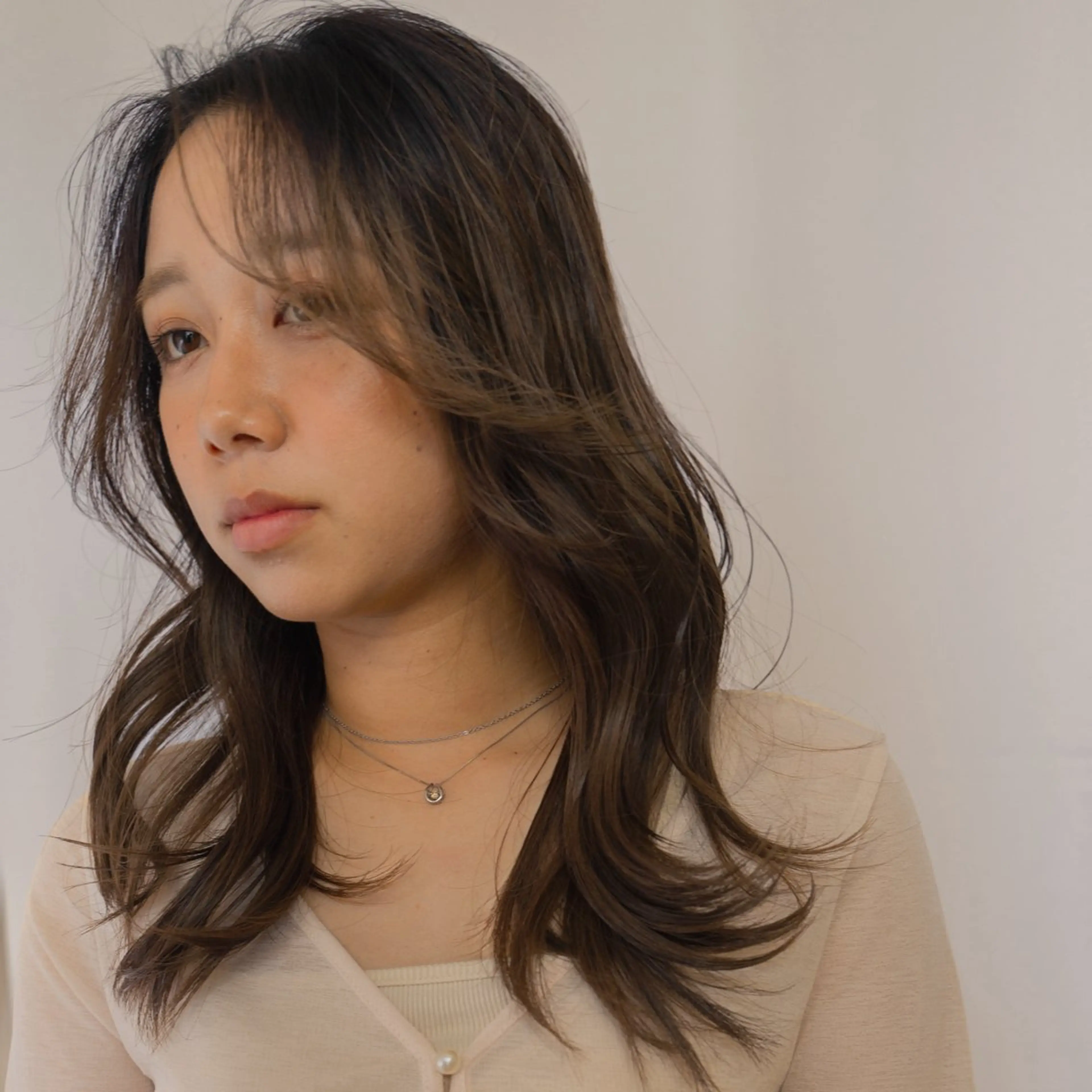 セミロング 学生 レイヤーカット カット 上原 清貴のヘアスタイル