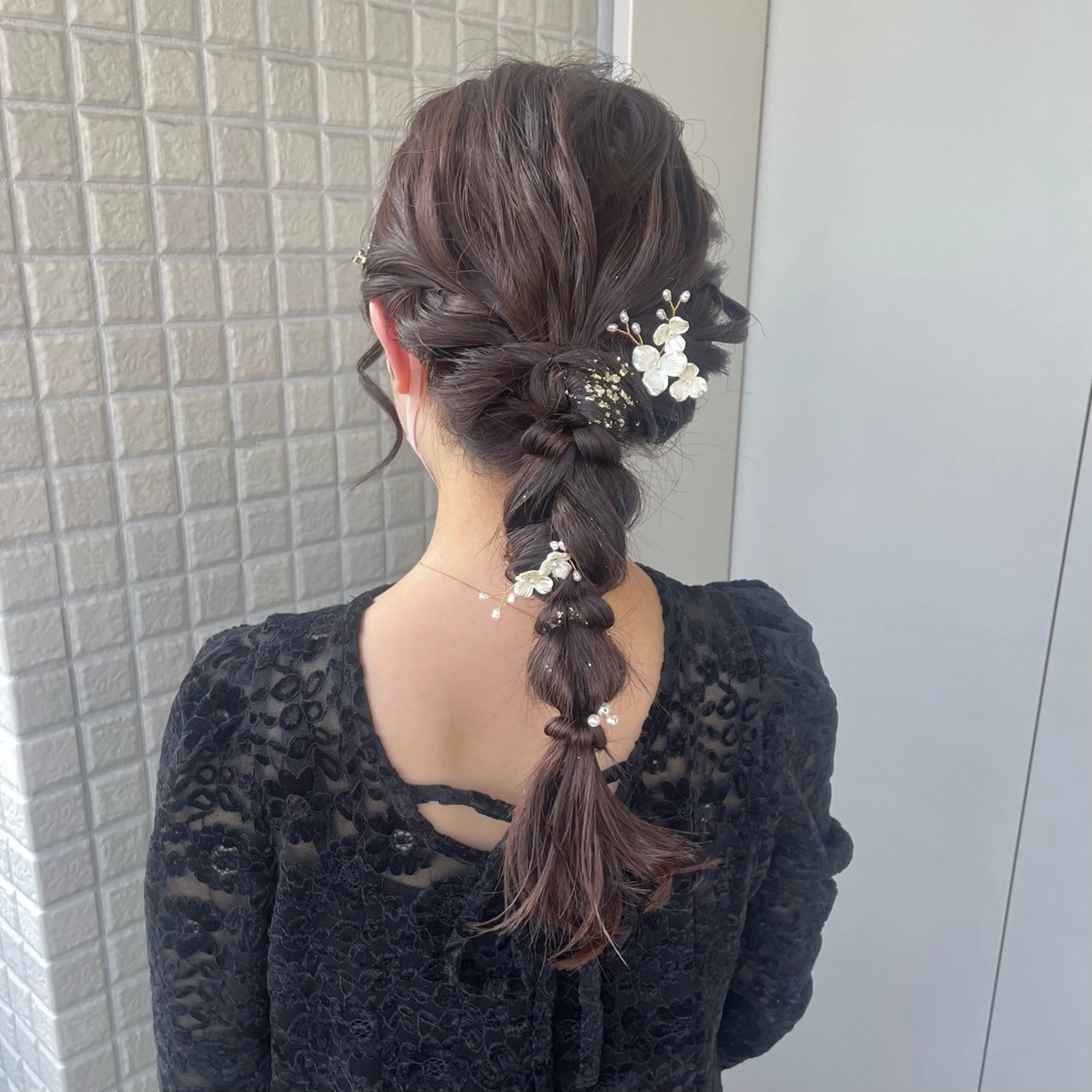 ヘアアレンジ ヘアセット 艶カラー🪡髪質改善 アレンジ🎀airiのヘアスタイル