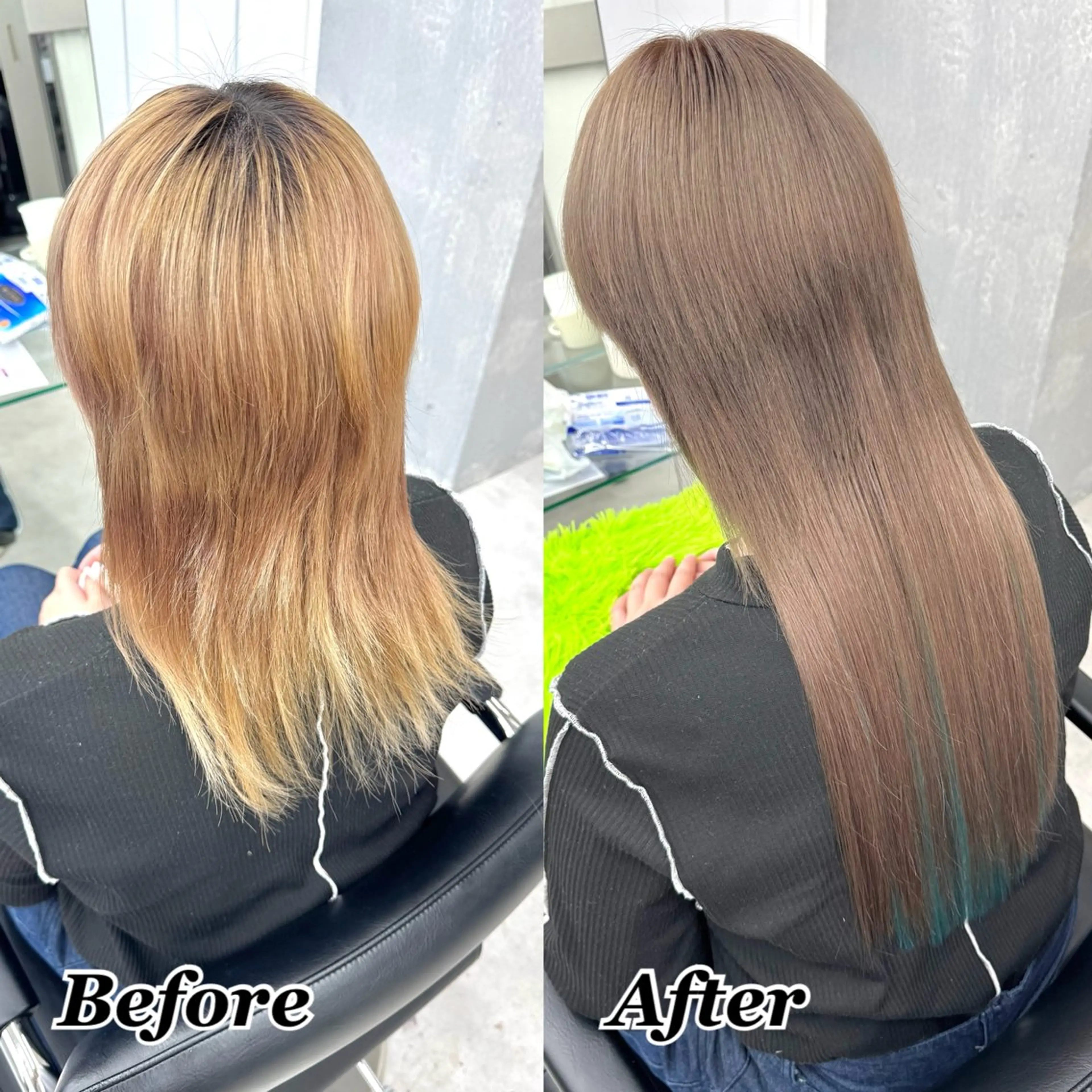 ヘアカラー エクステ ヘアメ🎀推しカラー 🥣横浜/しほ🧸のヘアスタイル