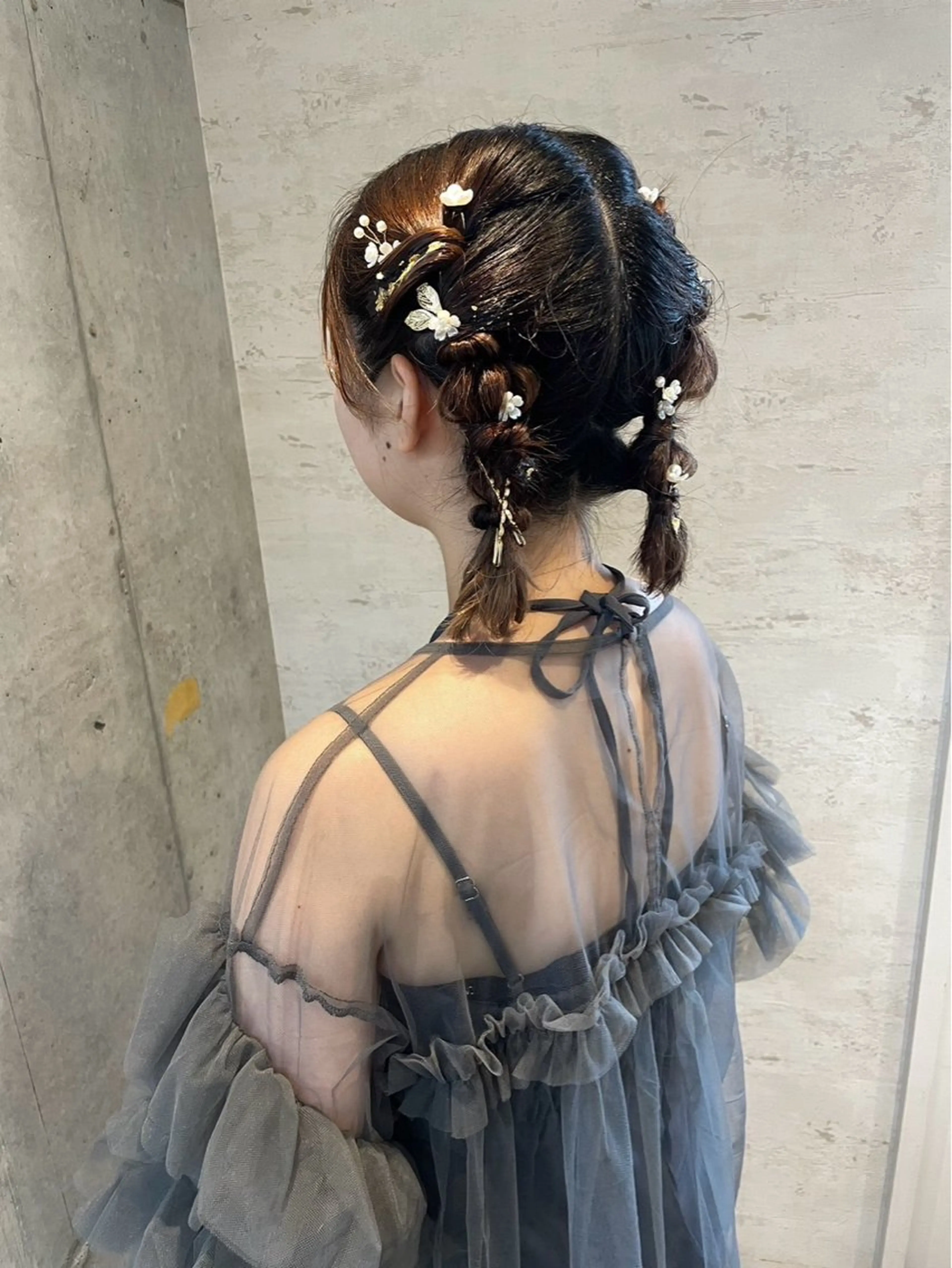 ミディアム ヘアアレンジ ヘアセット 美髪× ヘアセット✨Araiのヘアスタイル