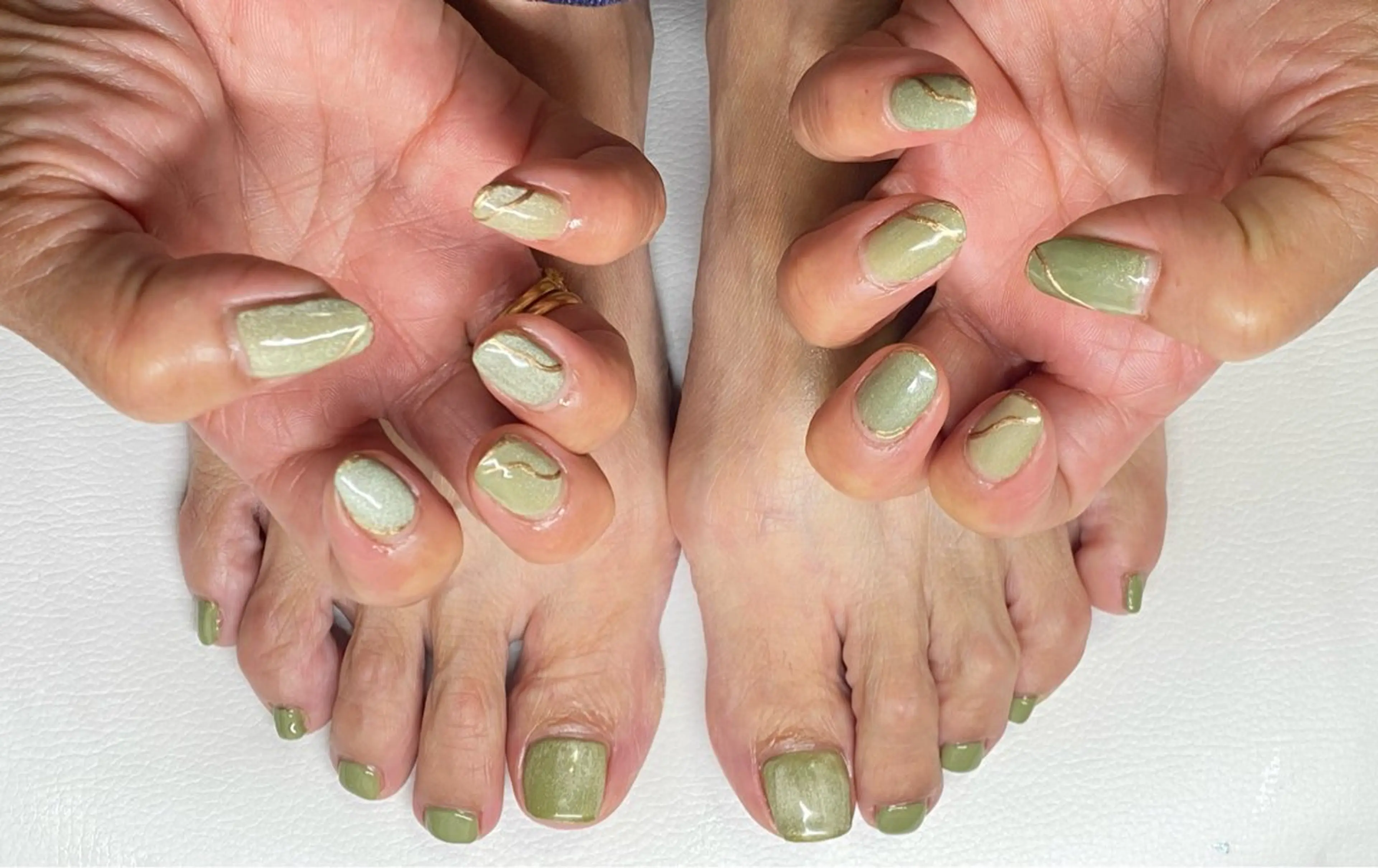 ネイル フットネイル おそろいネイル as A nailのネイルデザイン