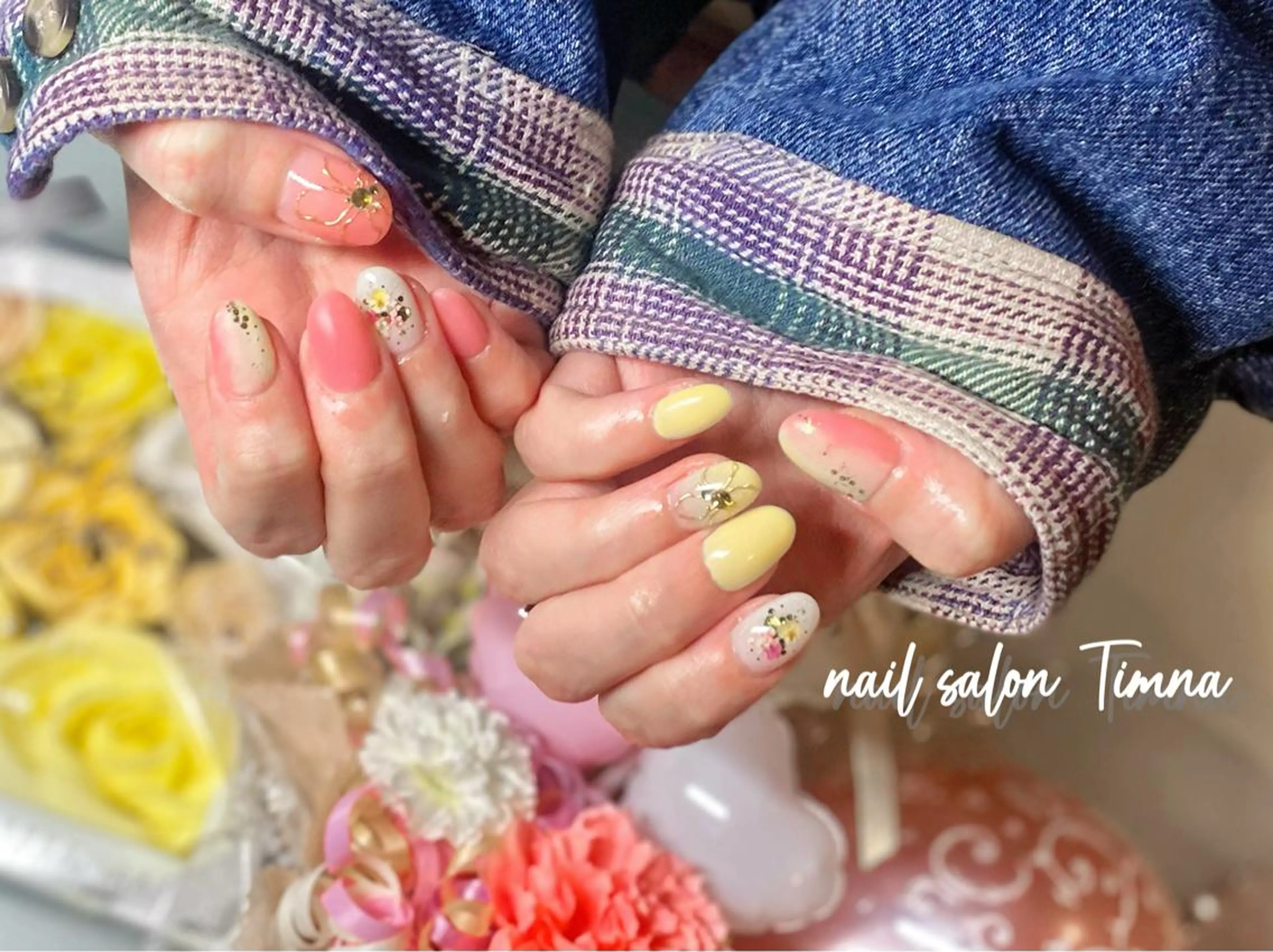 ミディアム ハンドネイル NAILSALON 🍔Timna🍟のネイルデザイン