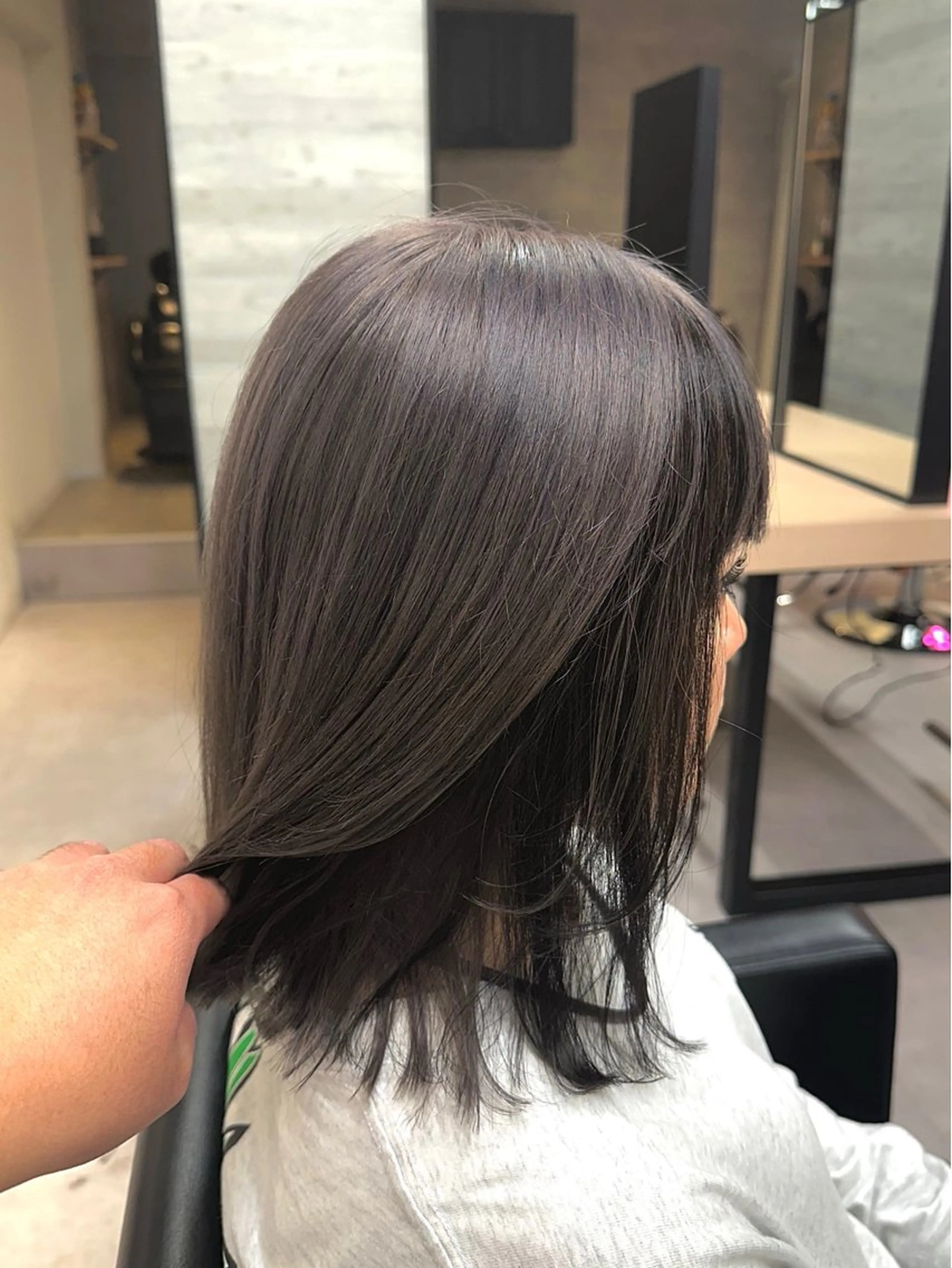 ミディアム カラー ヘアカラー トリートメント 🪞個室サロン/韓国 艶髪/keito🪞のヘアスタイル