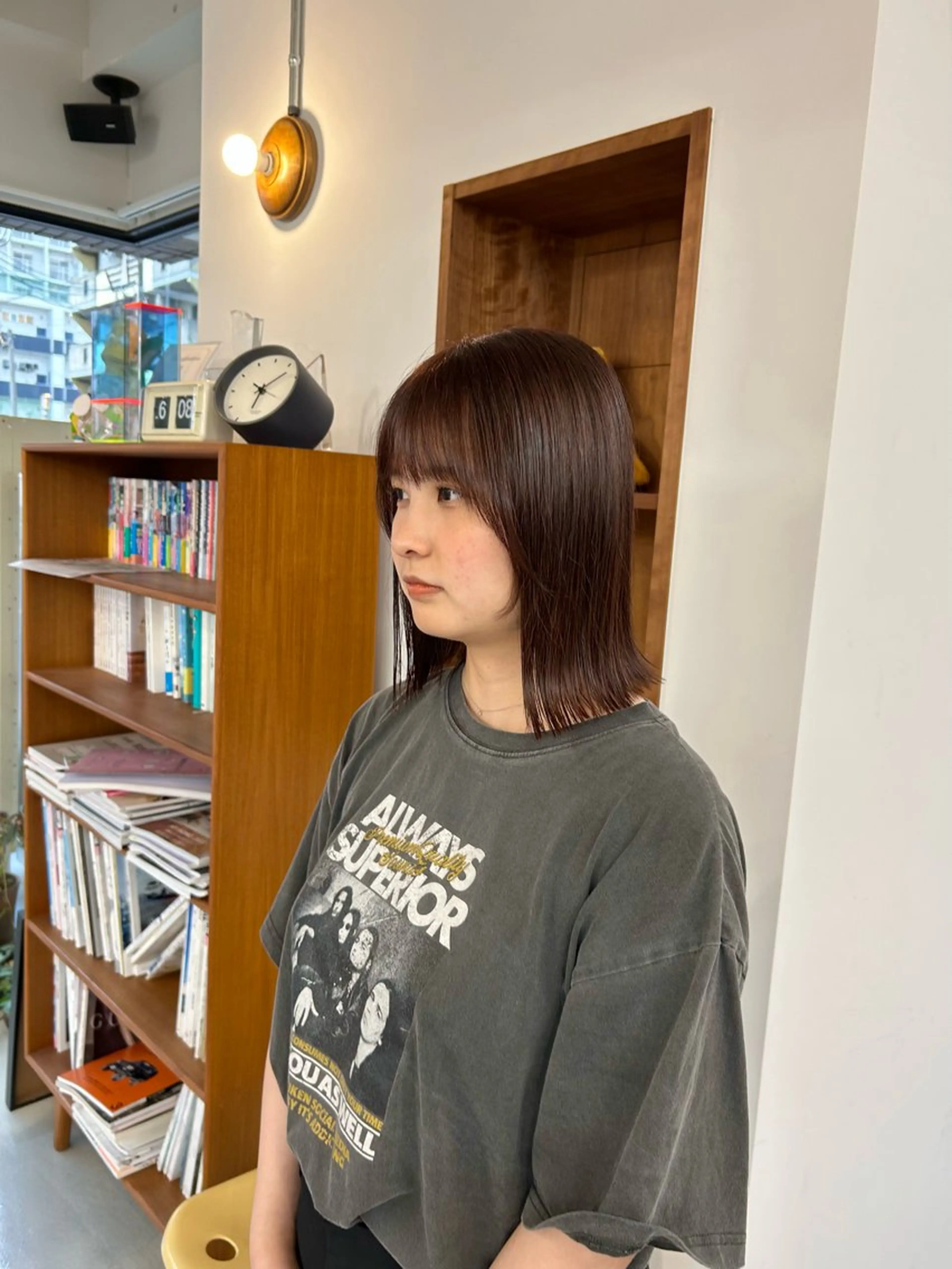 ミディアム 藤原 あかりのヘアスタイル