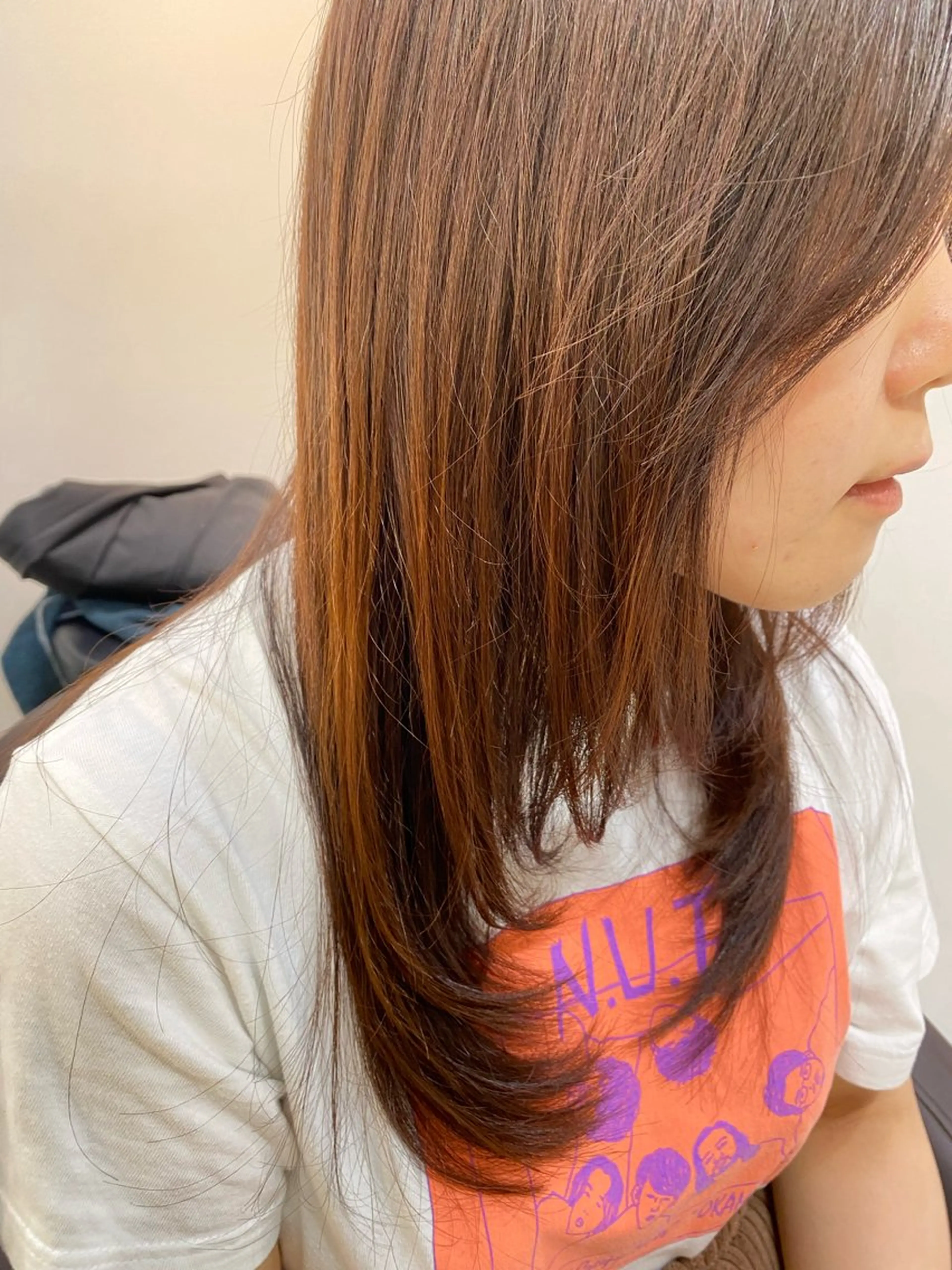 セミロング レイヤーカット カット ヘアカラー トリートメント a-o岡野　こやま しんぺいのヘアスタイル