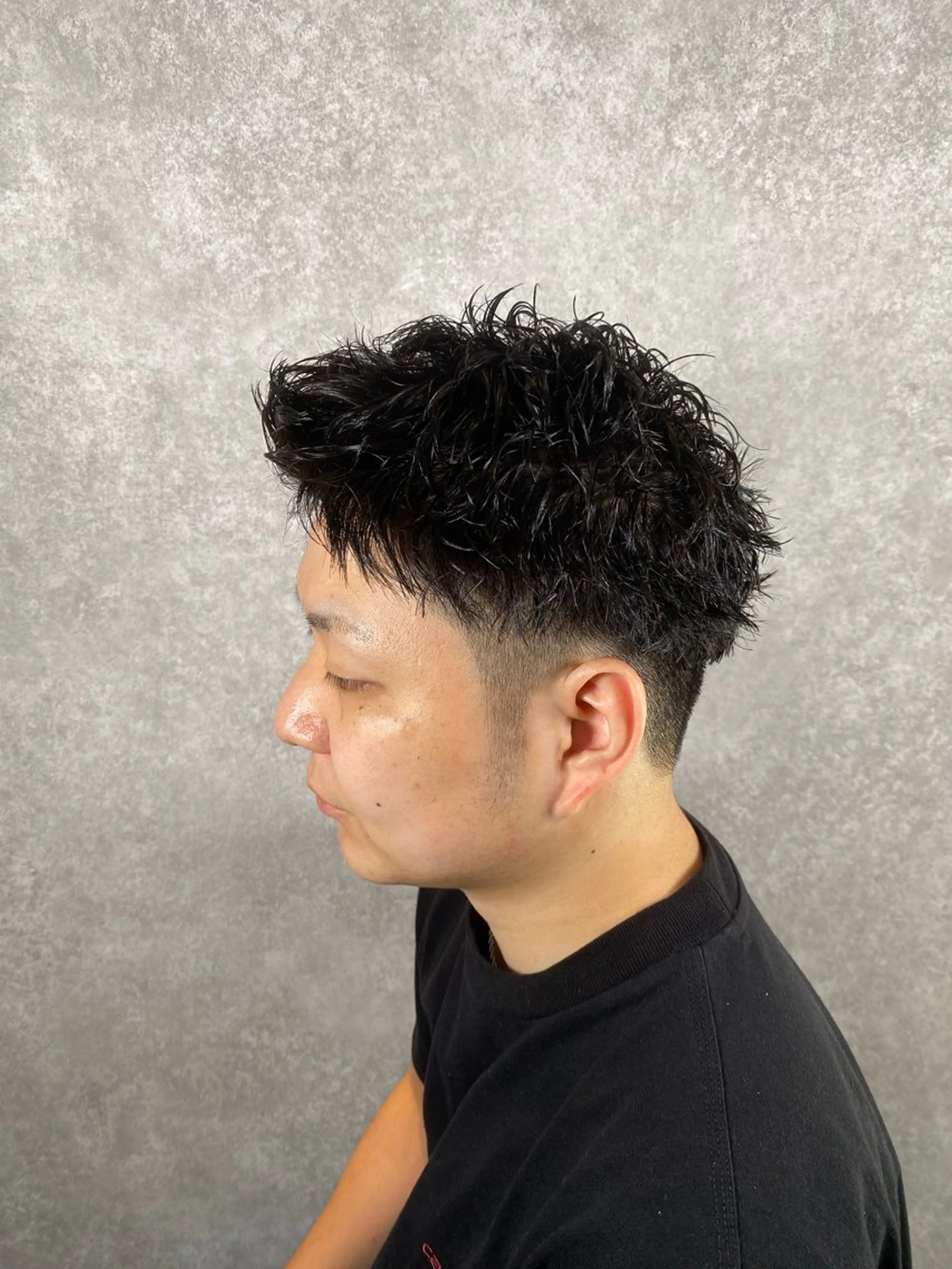 メンズ カット パーマ 中家 碧惟のヘアスタイル