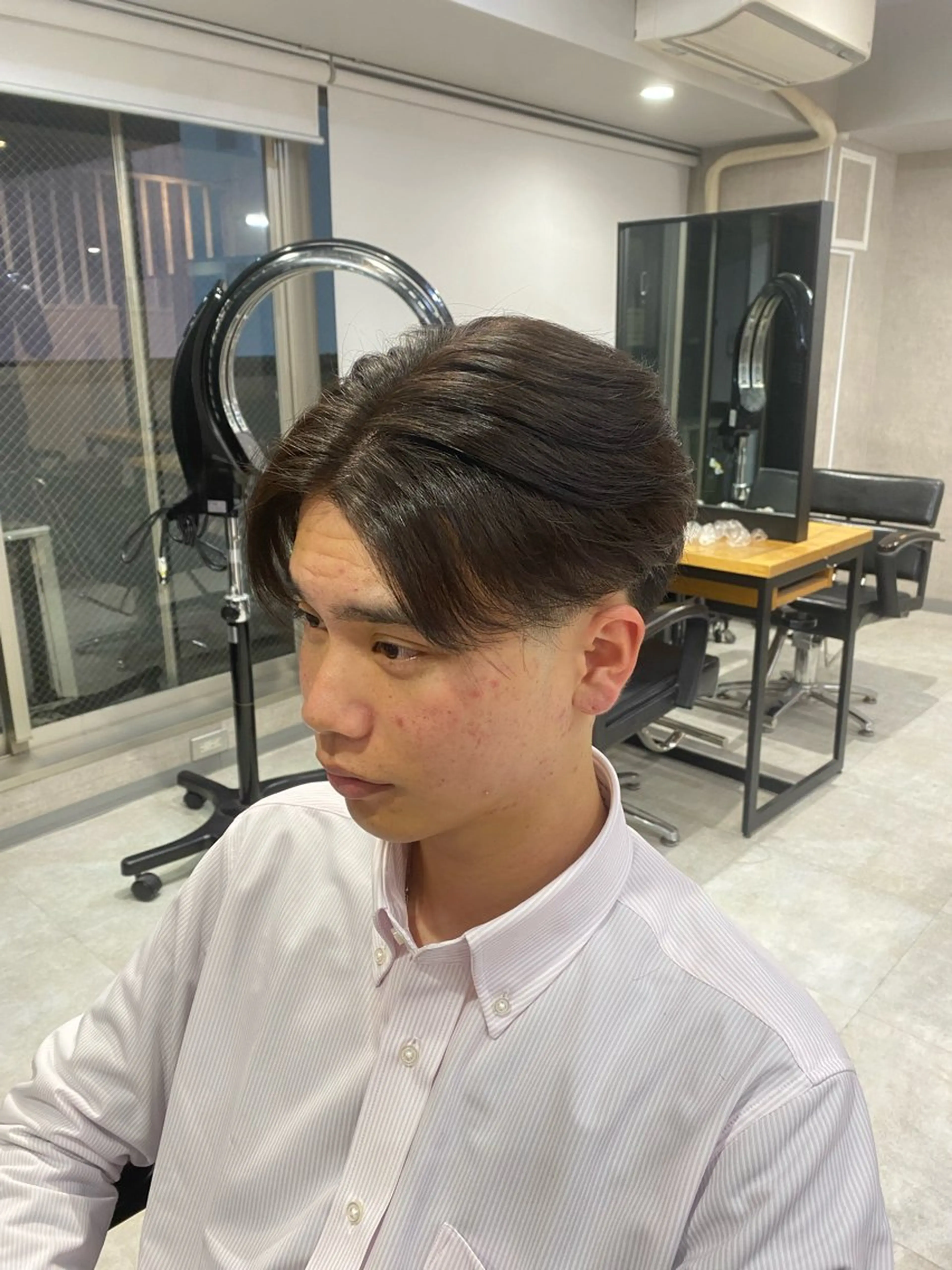 ショート メンズ センターパート フェードカット カット 🐉『メンズ美容師』 吉田龍星🐉のヘアスタイル