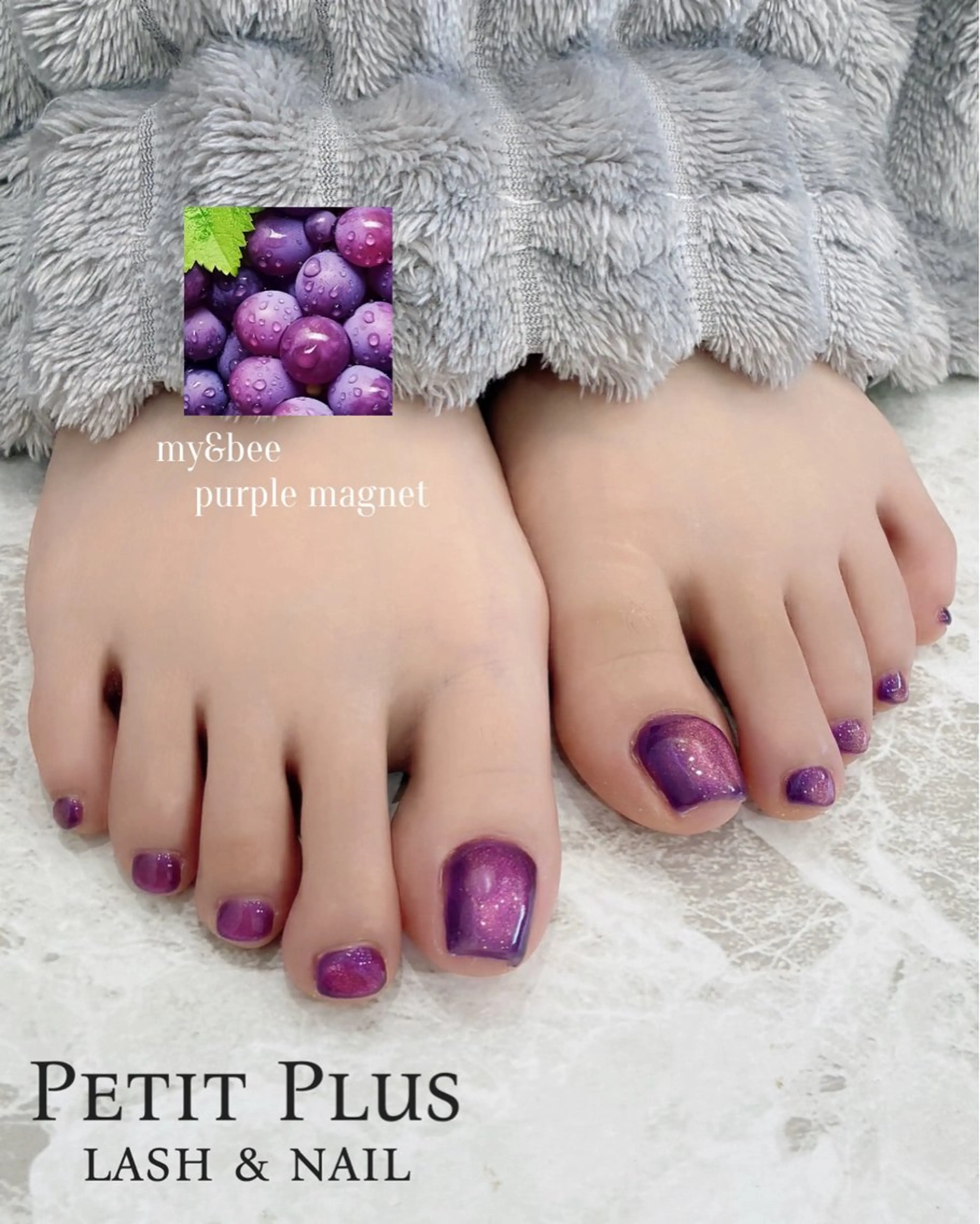 ネイル フットネイル マグネットネイル フットネイル Petit Plus YUUKAのネイルデザイン