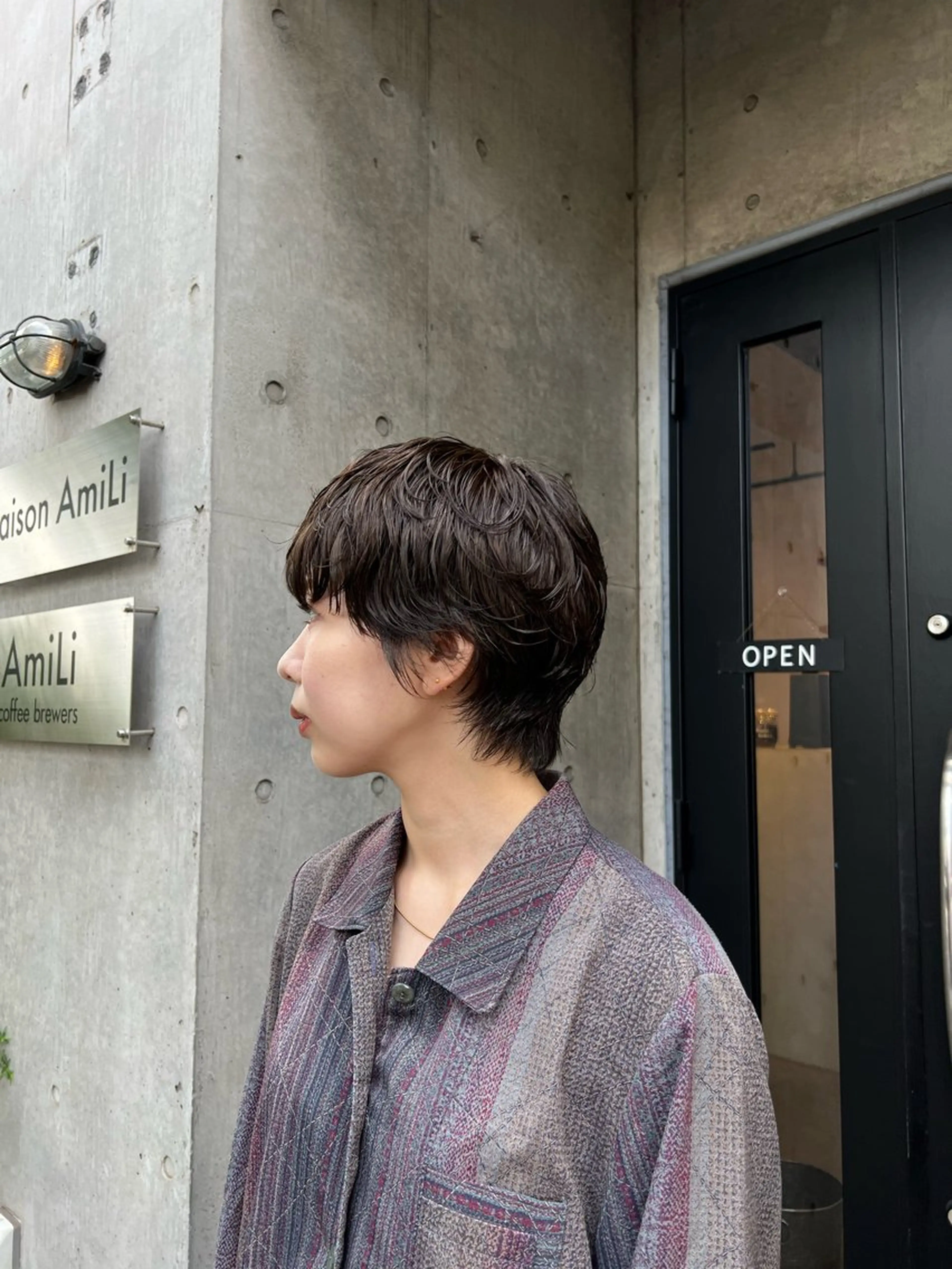 ショート パーマ ショートヘア ニュアンスパーマ カット AmiLi HONOKAのヘアスタイル