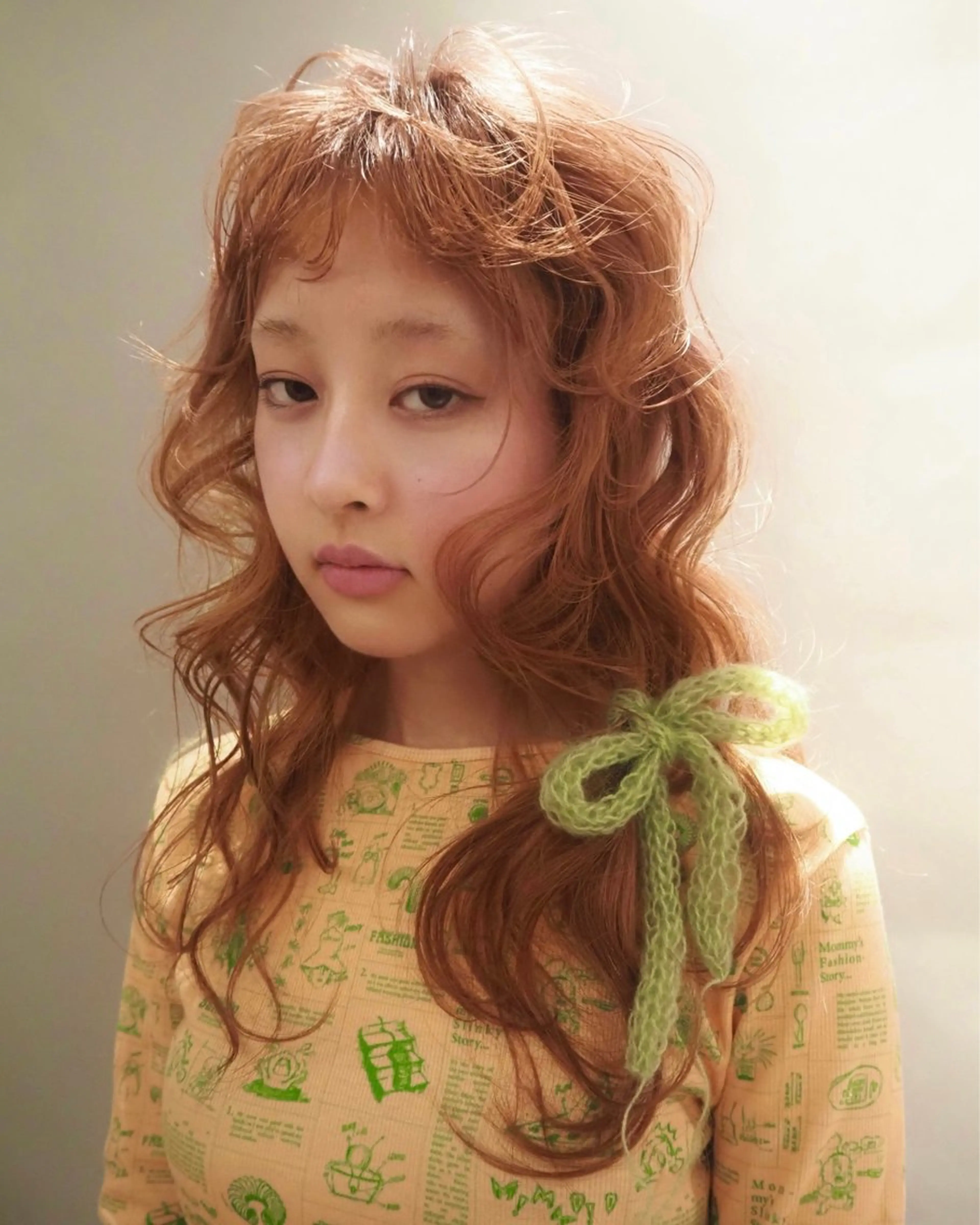 ロング カラー ブラウンカラー オレンジ オレンジブラウン sisu所属・sato ayaのヘアスタイル