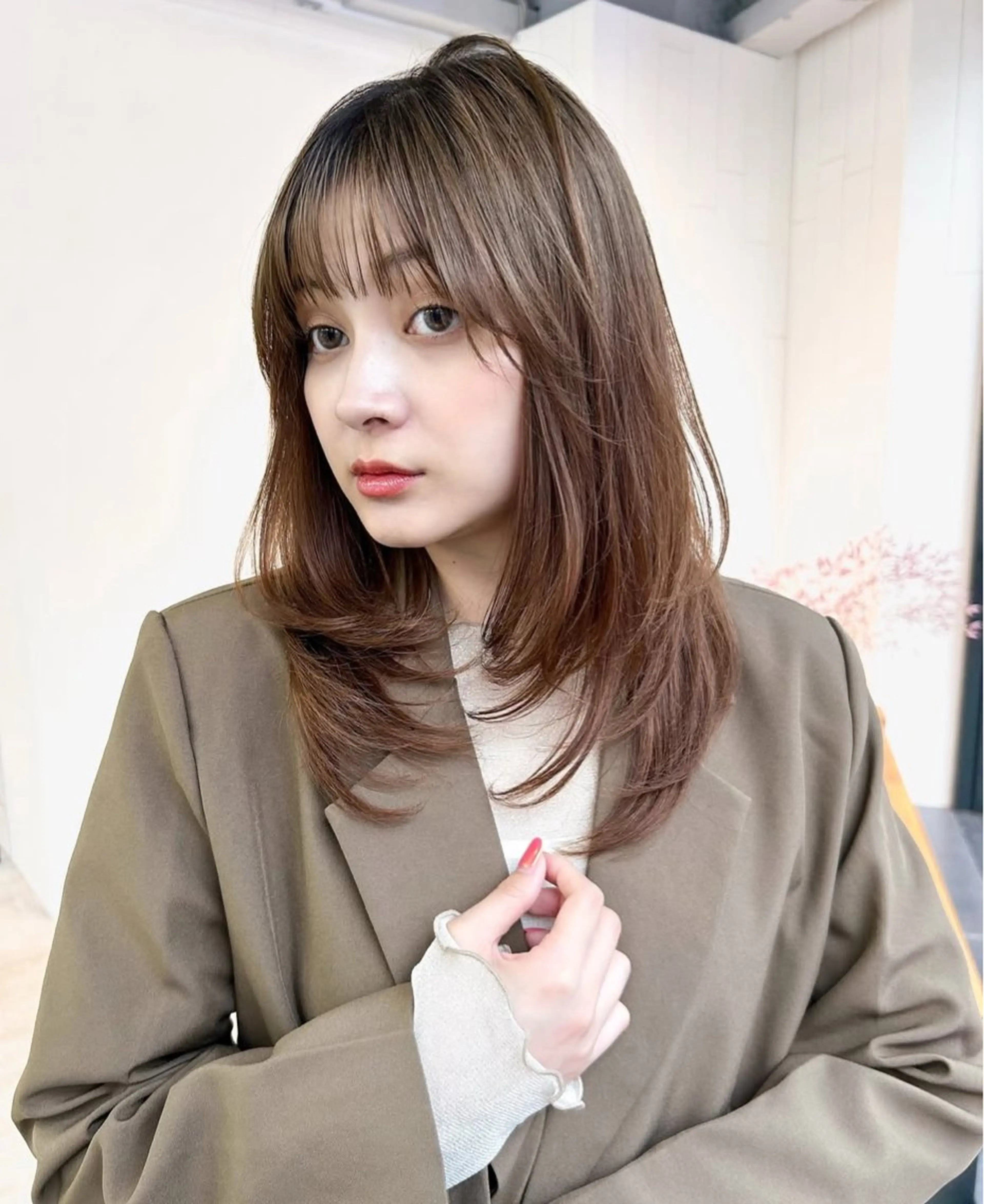 セミロング レイヤーカット 🌸ボブ支持率 No. 1🤍のヘアスタイル