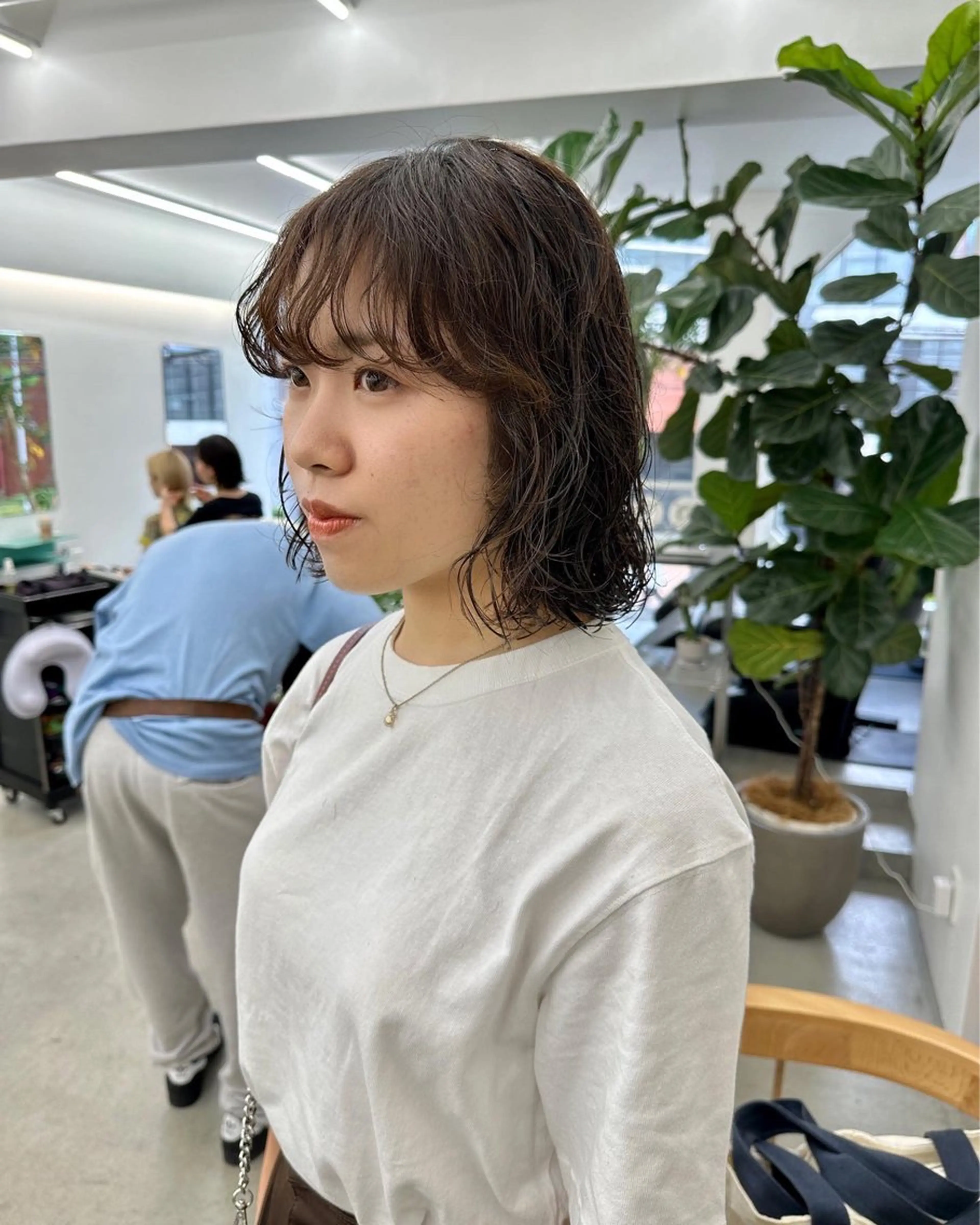 ショート パーマ ボブ カット パーマ トリートメント ボブ/レイヤー/ケア パーマ/リュウタのヘアスタイル