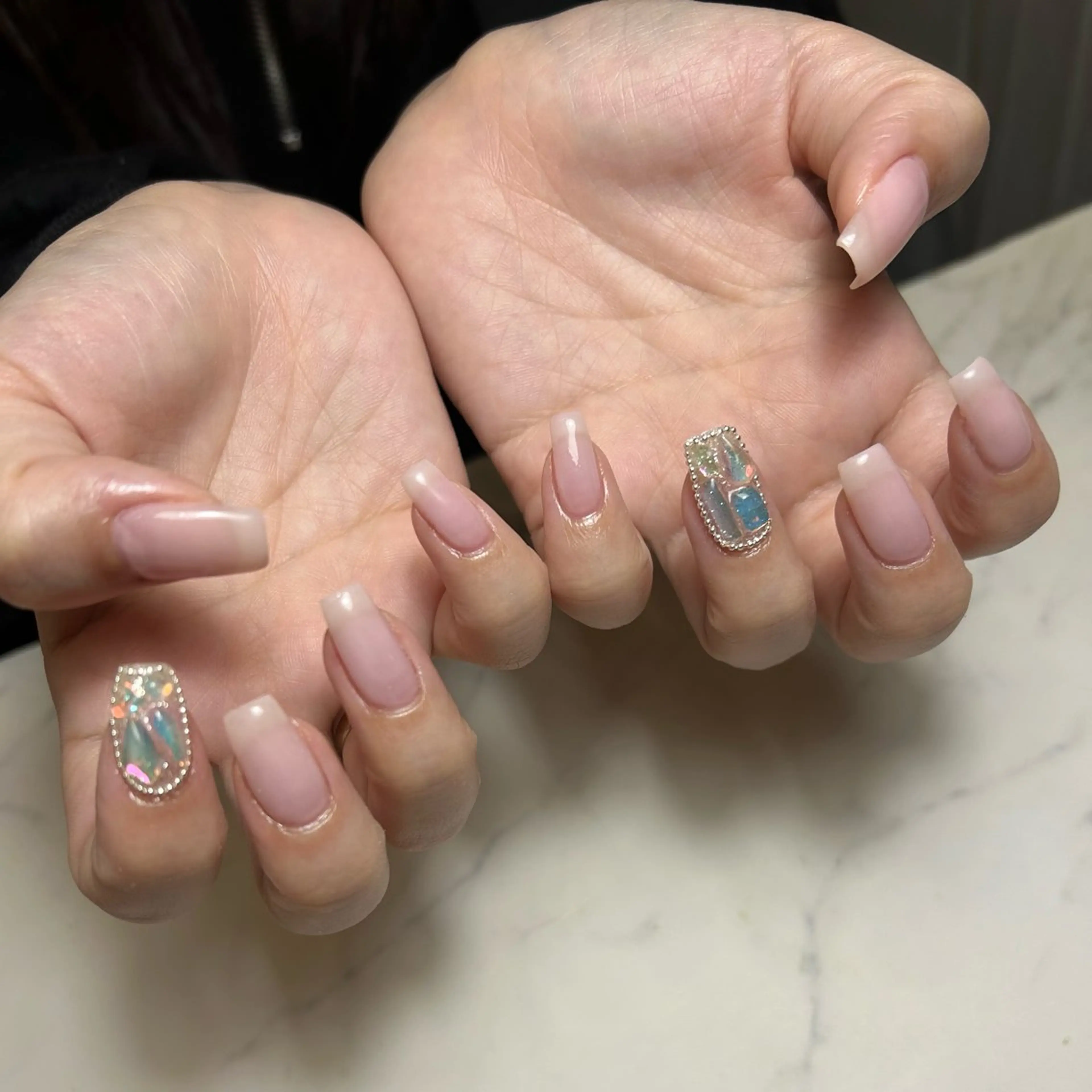 ネイル クリアネイル 💫 さりのネイルデザイン