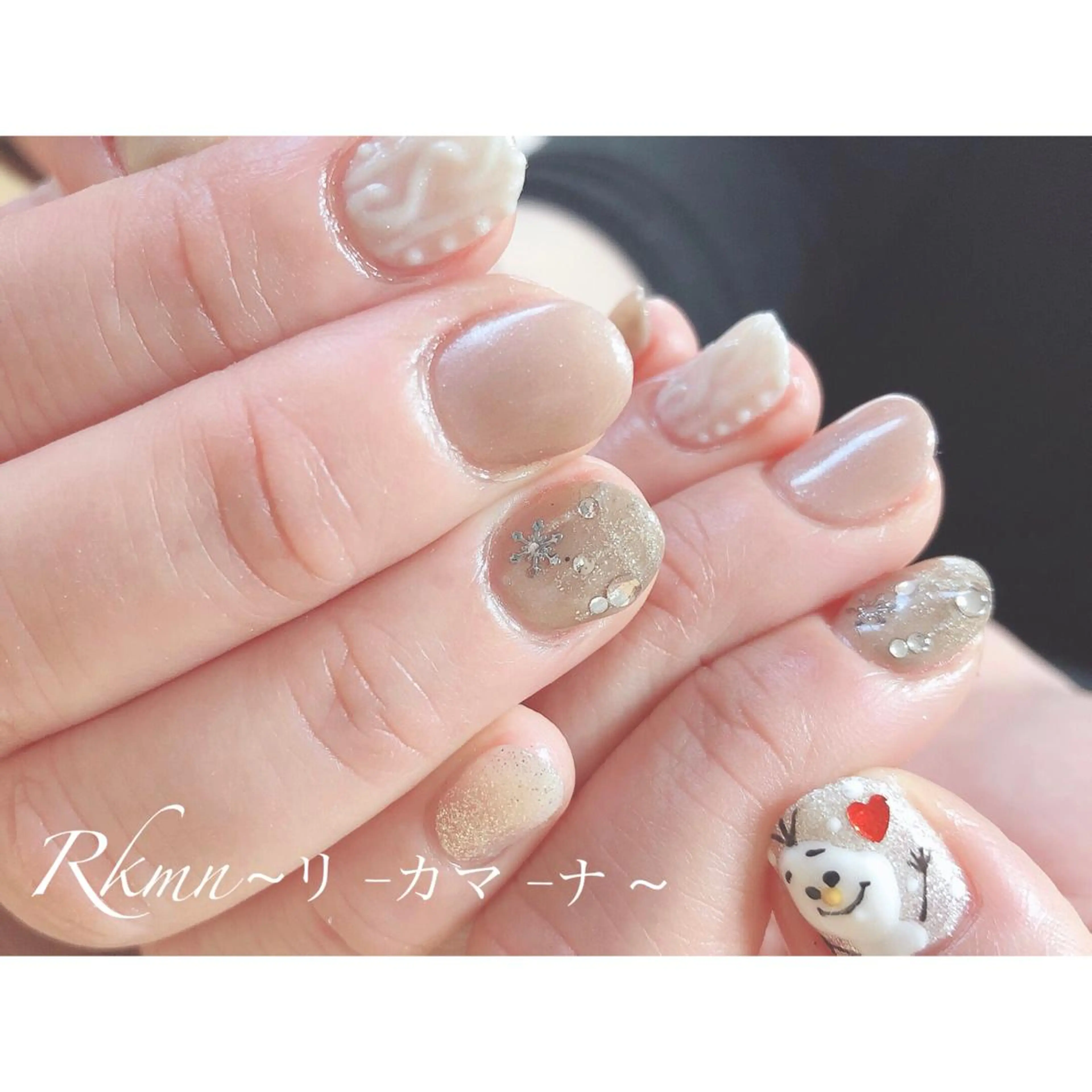 ネイル アートネイル フレンチネイル ジェルネイル グラデーション シンプルネイル Rkmn ~リ-カマ-ナ~のネイルデザイン