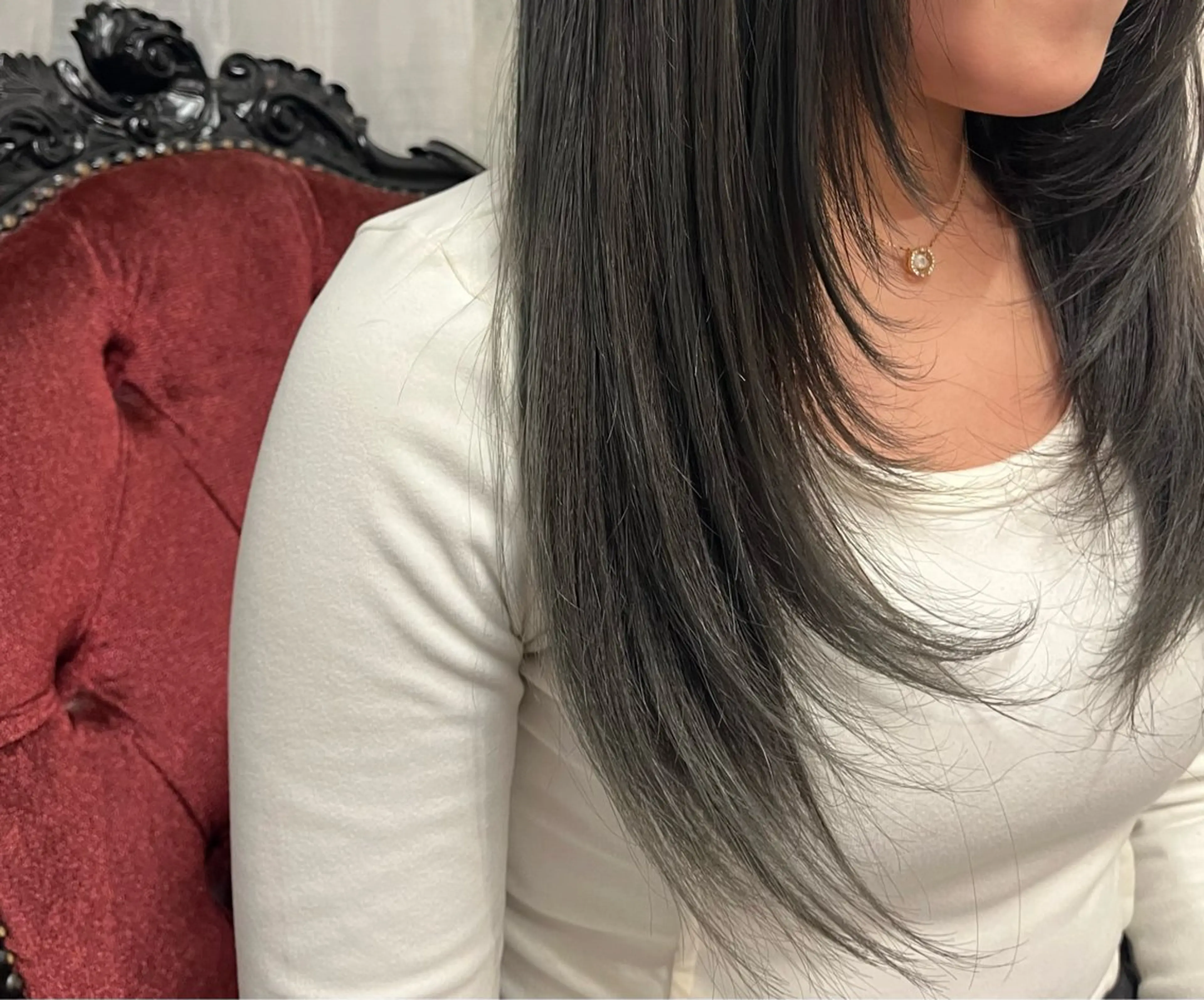 ロング レイヤーカット/ ハイトーン/ミノリのヘアスタイル