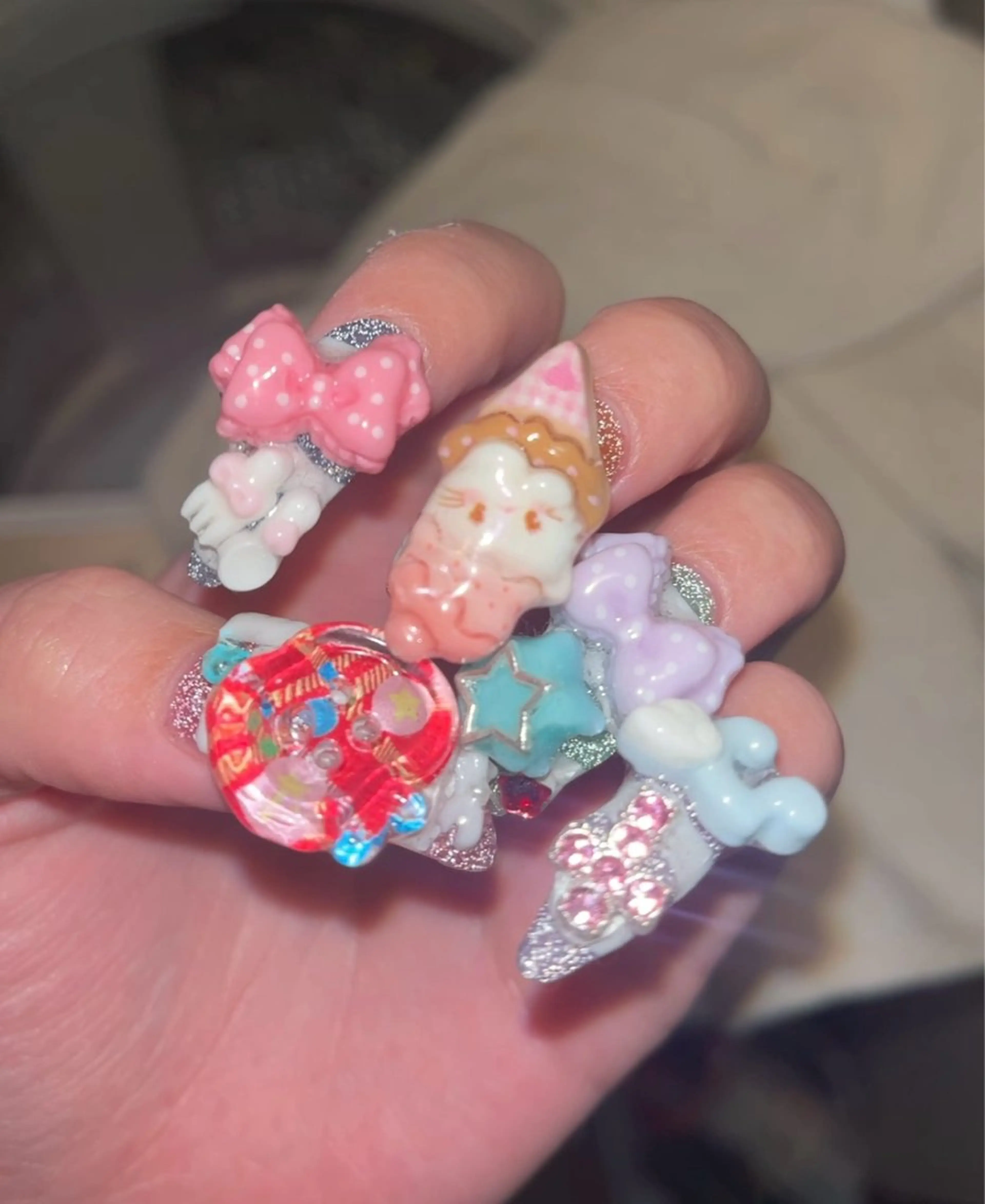 ネイル ロングネイル ハンドネイル SLASH saranのネイルデザイン