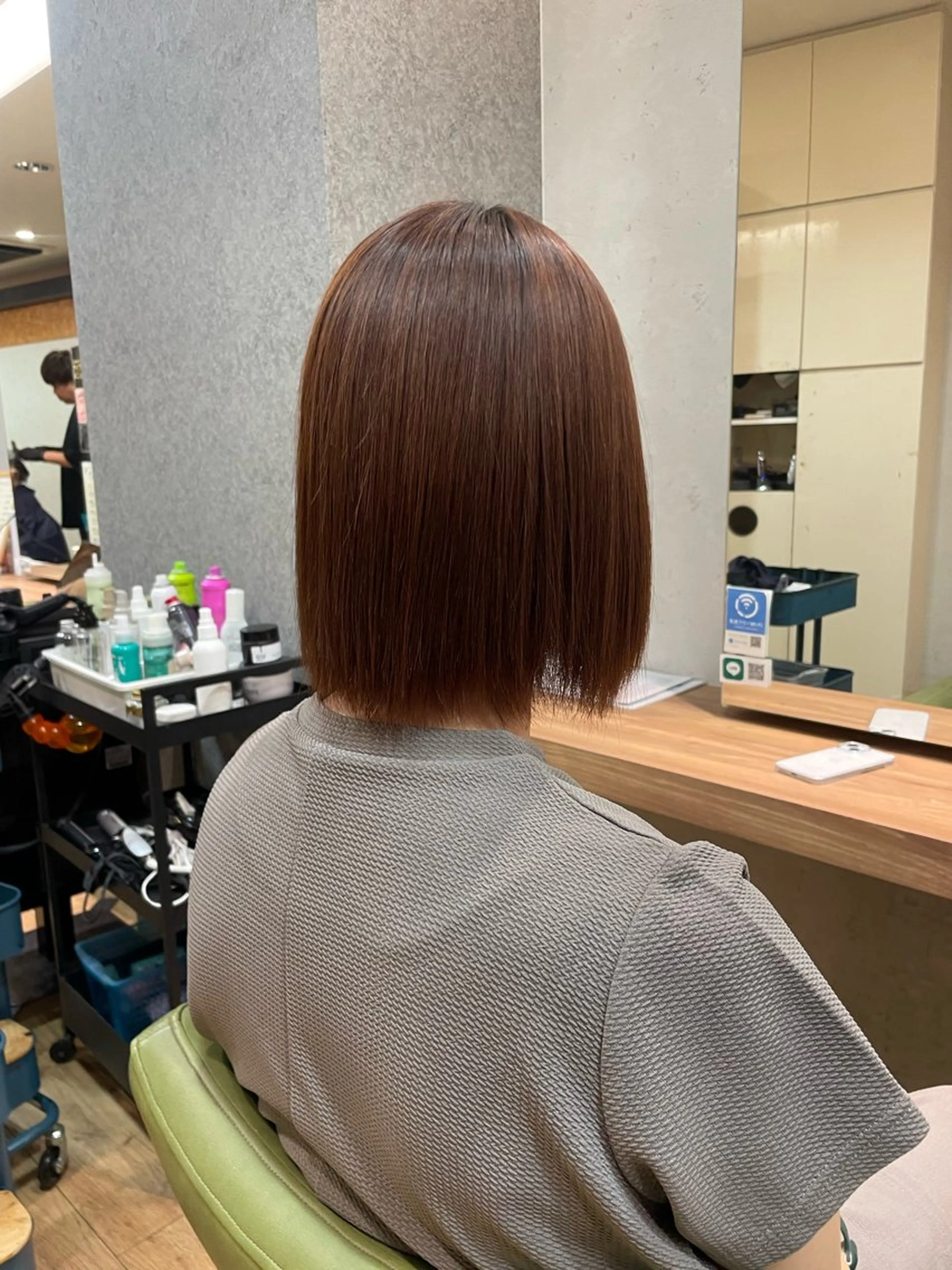 ショート カラー 縮毛矯正 トリートメント 縮毛矯正 髪質改善/Bloss om🌷高橋沙衣のヘアスタイル