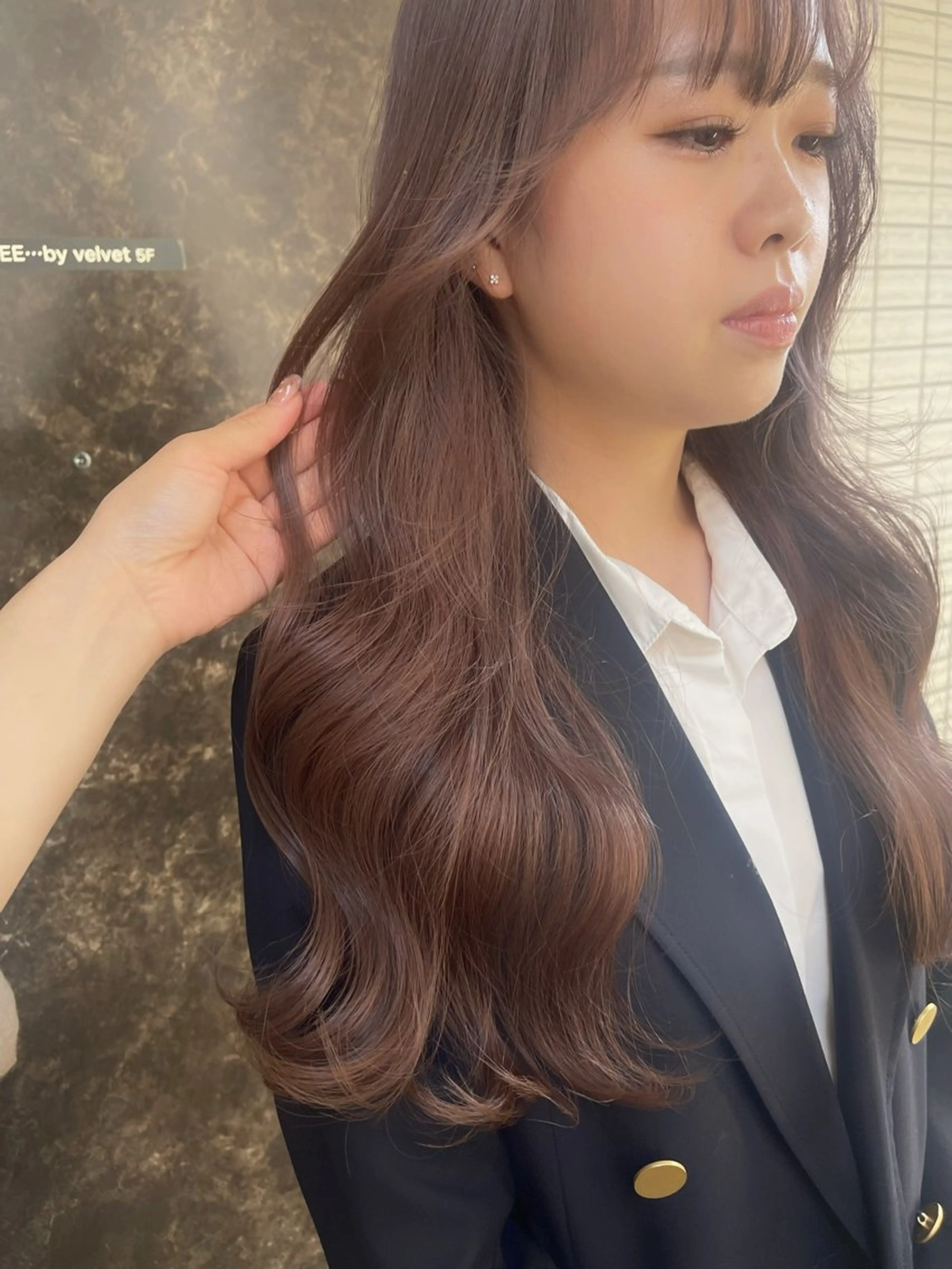 セミロング カラー ダブルカラー /まつ毛パーマ🎀のヘアスタイル