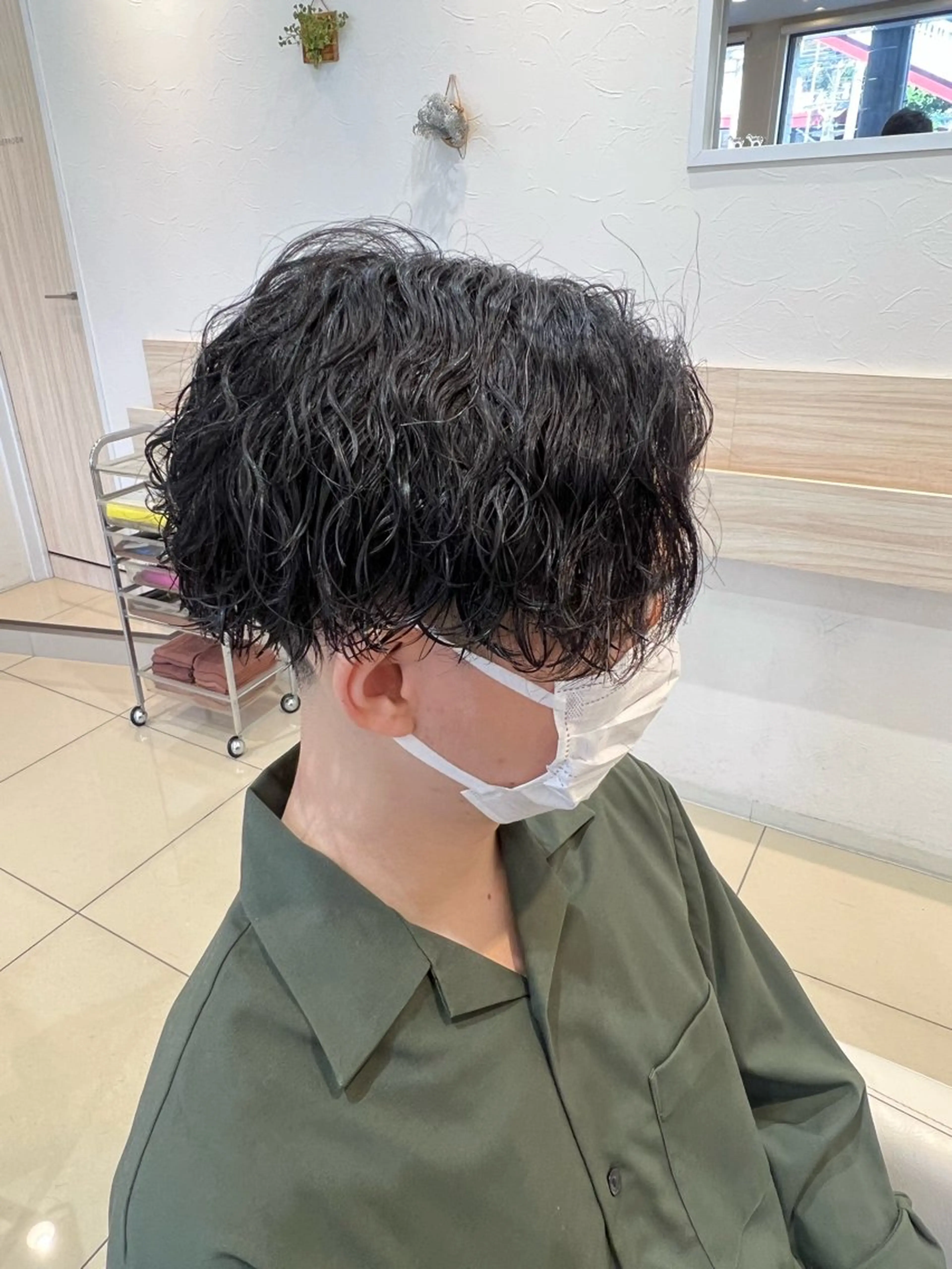 パーマ メンズ オージュアソムリエ 遠藤大河のヘアスタイル