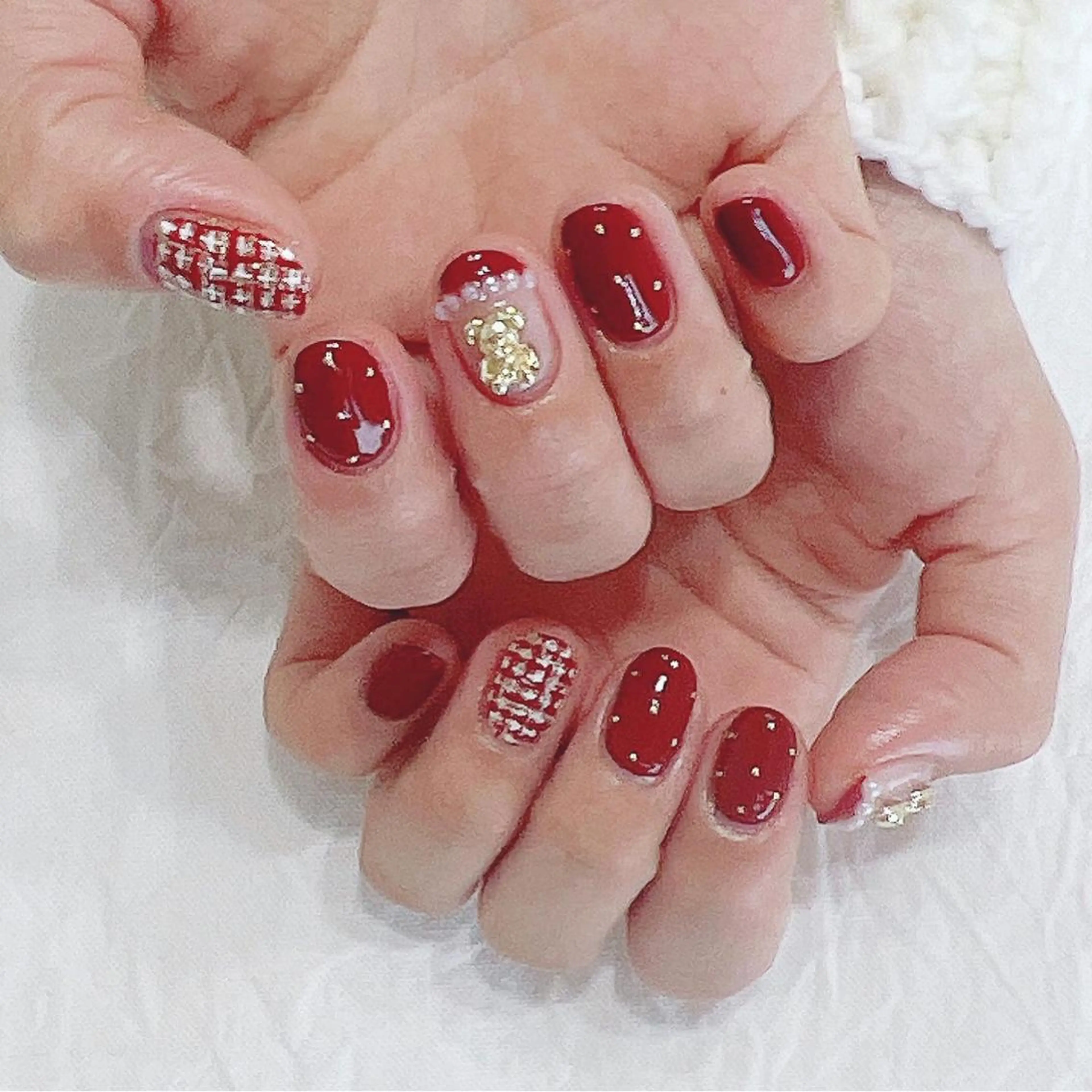 ネイル ゴールド ハンドネイル peaberry nailのネイルデザイン