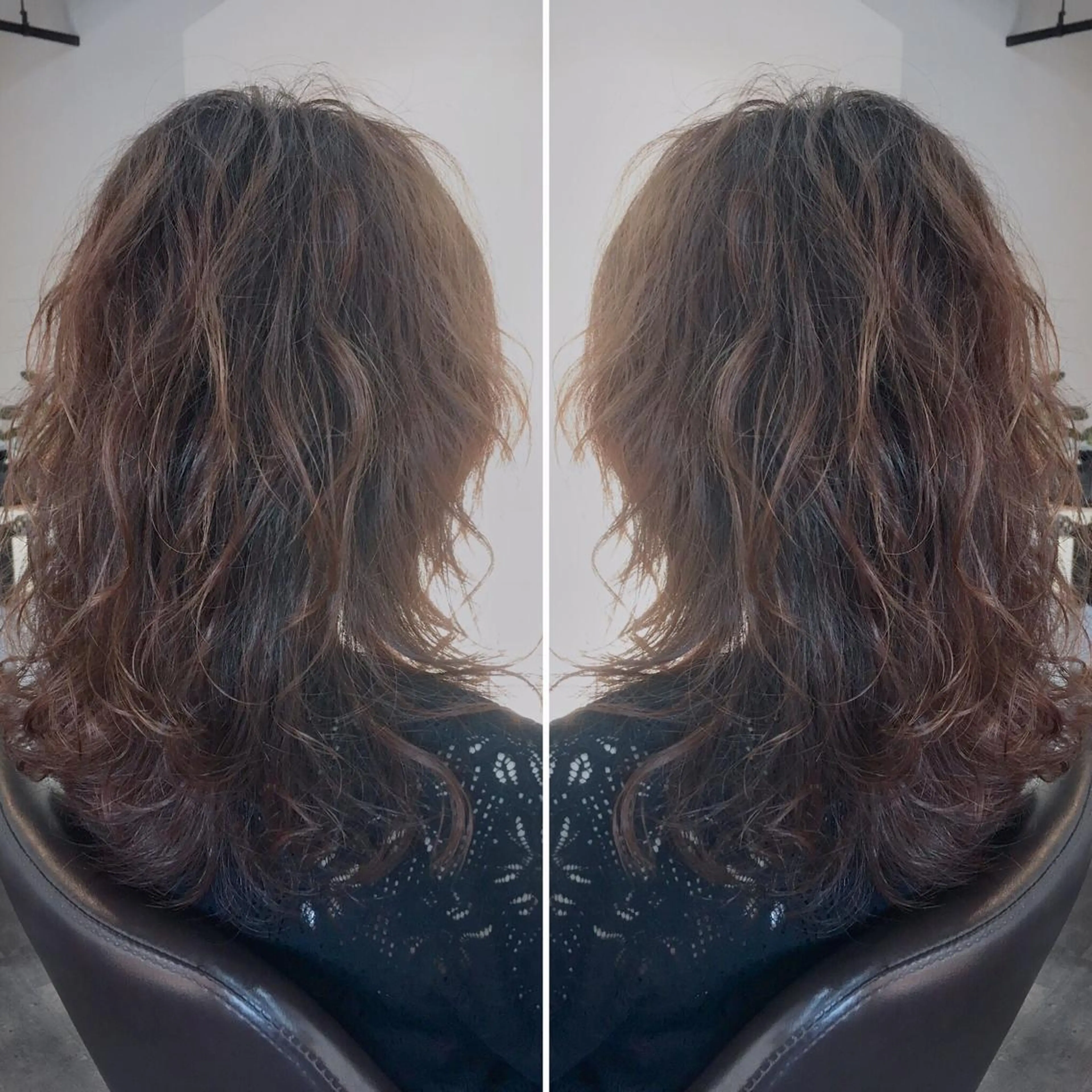セミロング パーマ Le rond吹田店のヘアスタイル