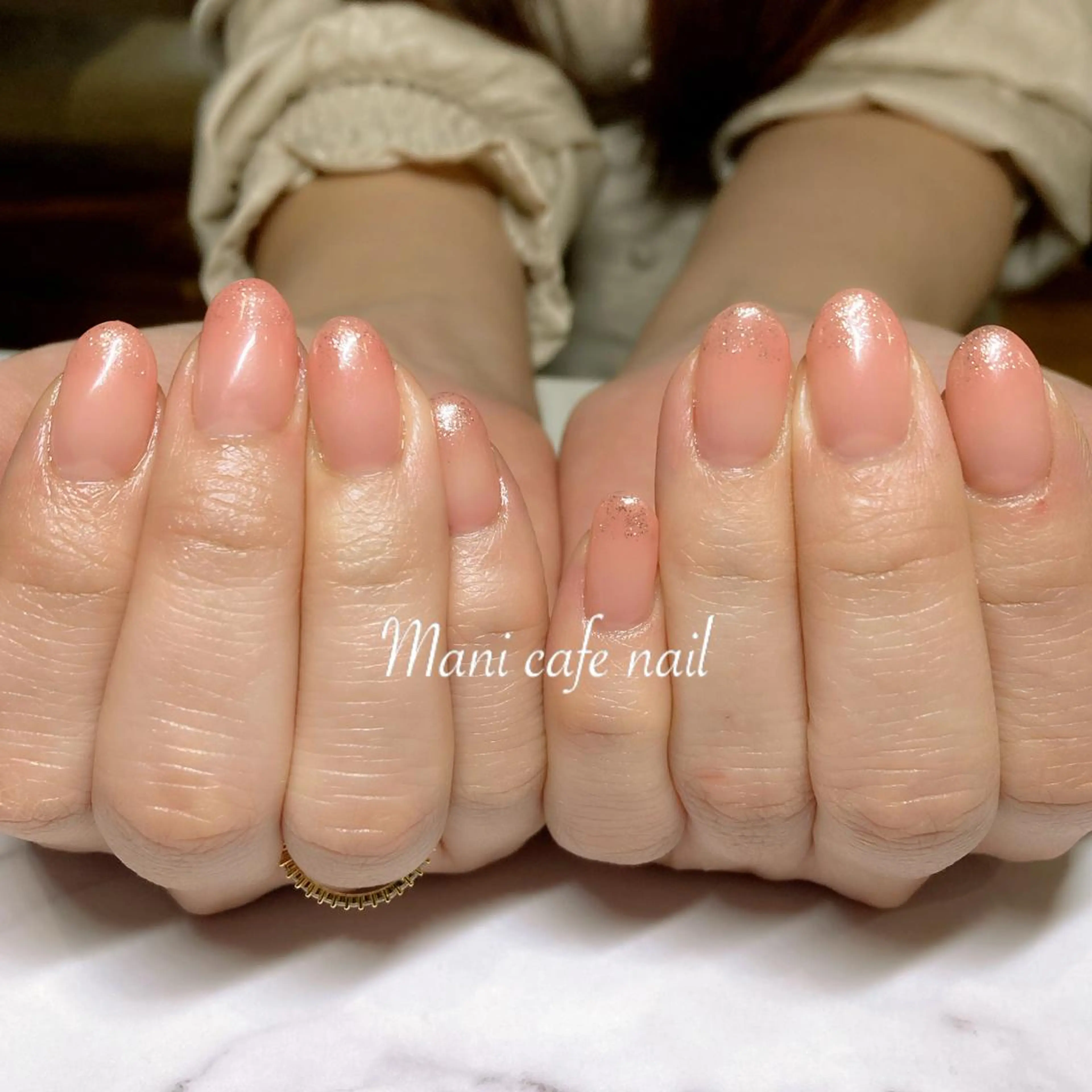ネイル ピンク Mani cafe nailのネイルデザイン