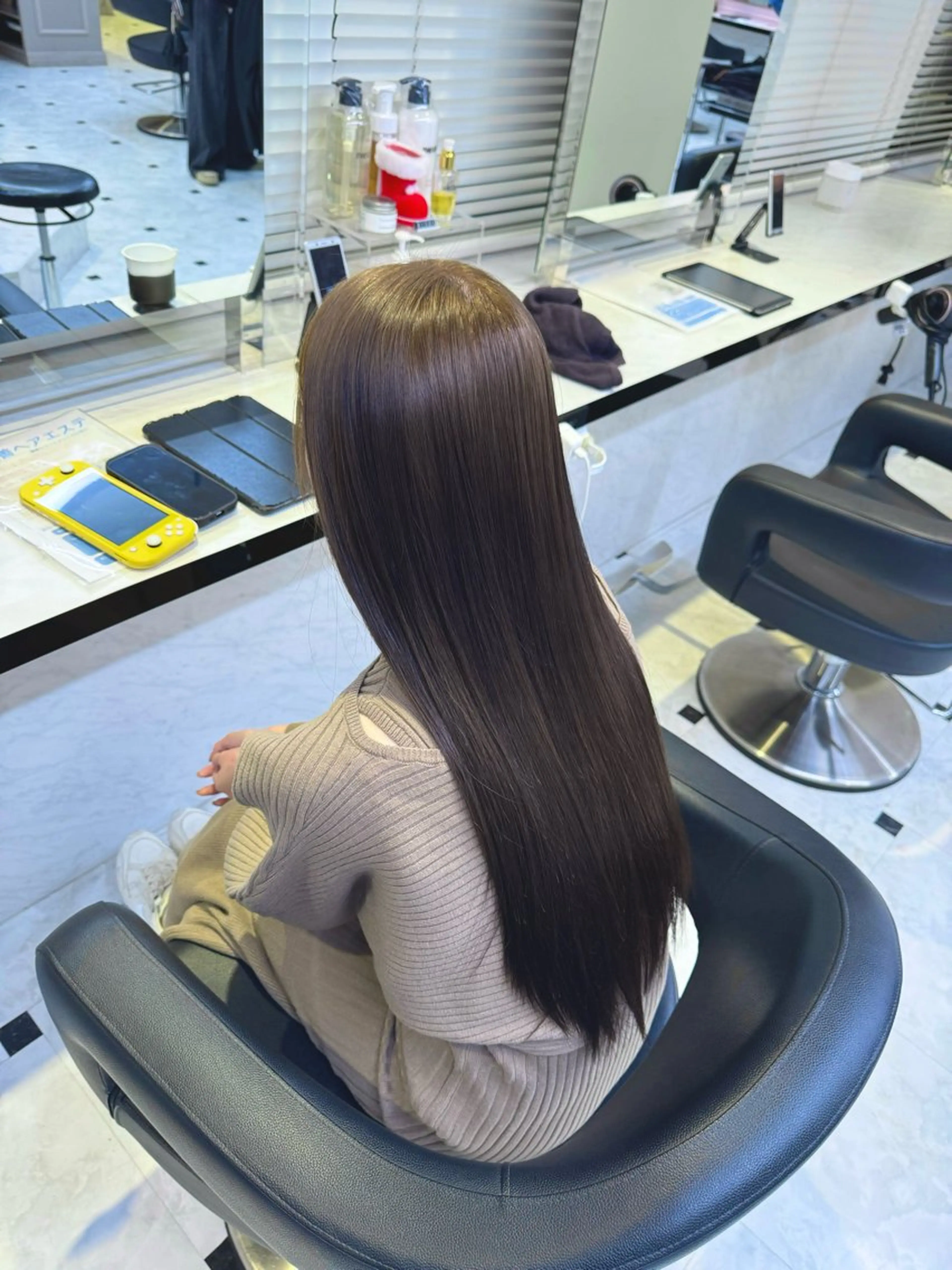 🫧韓国艶髪🫧梅雨に備えて縮毛矯正❄️➕メンテナンスカット➕オリジナルトリートメント付き💗の写真