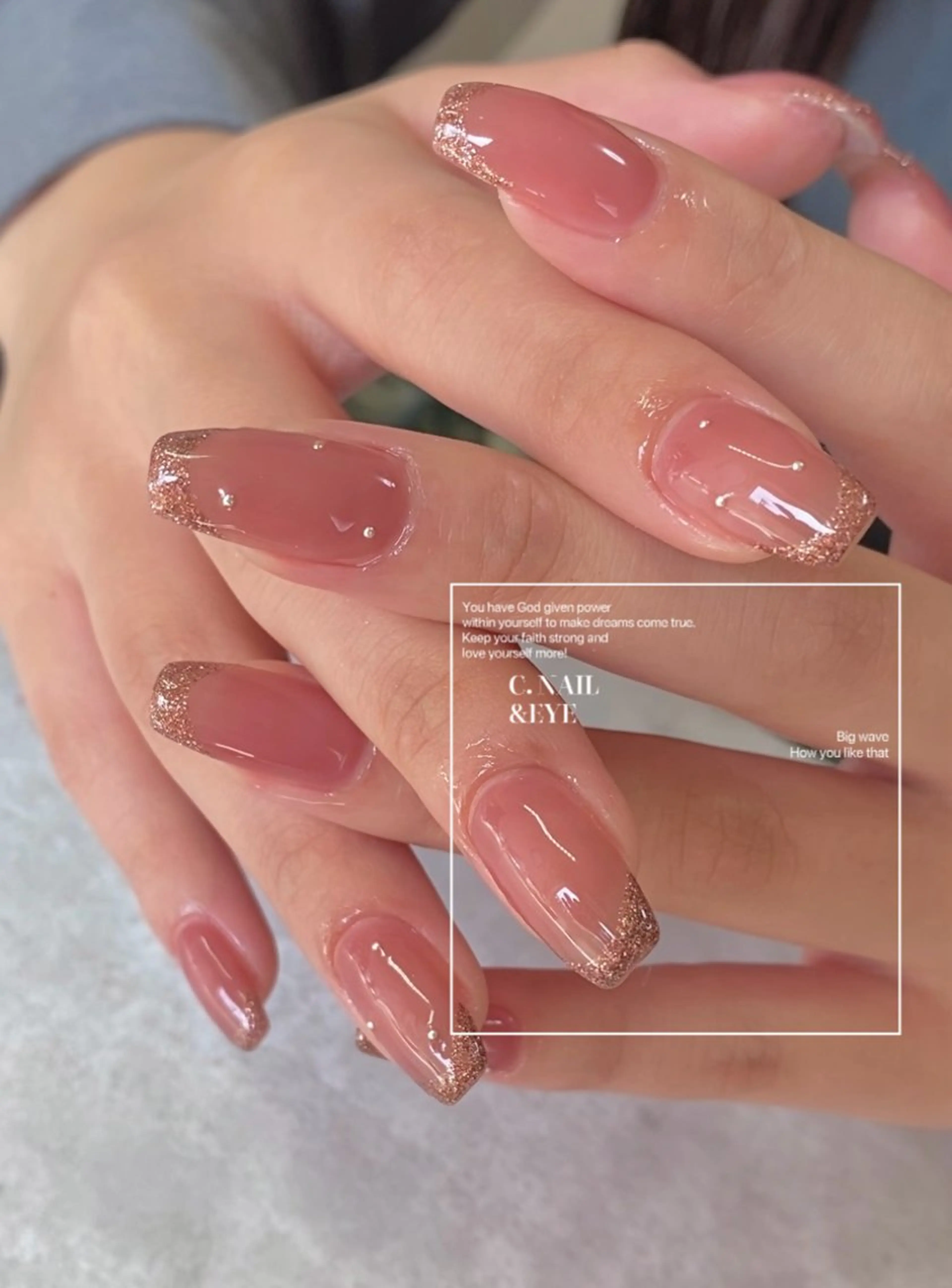 ネイル 入学式 フラッシュネイル フットネイル 卒業式 氷ネイル・うるうるネイル C.Nail &Eye筑紫駅のネイルデザイン