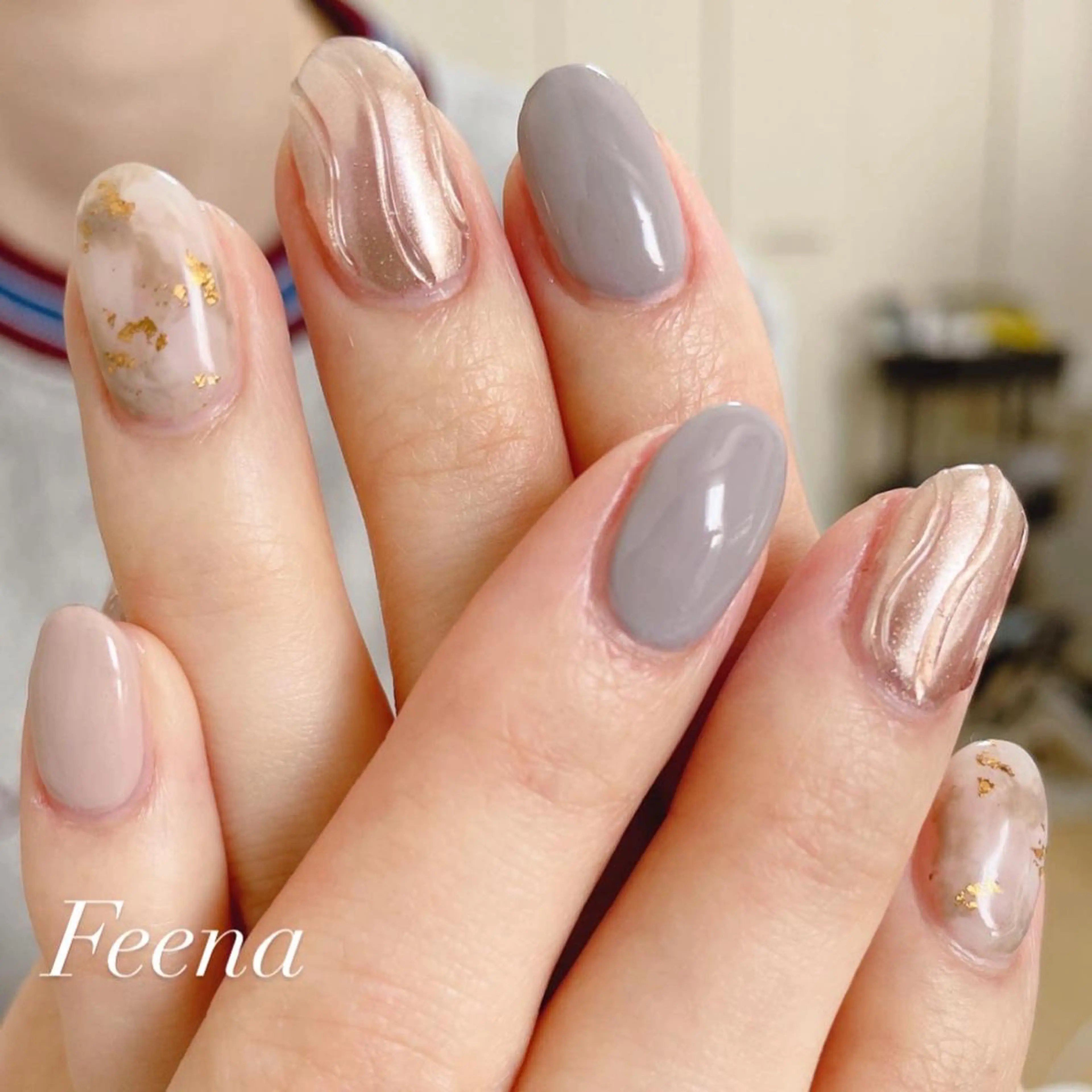 ネイル amu nail. RINAのネイルデザイン