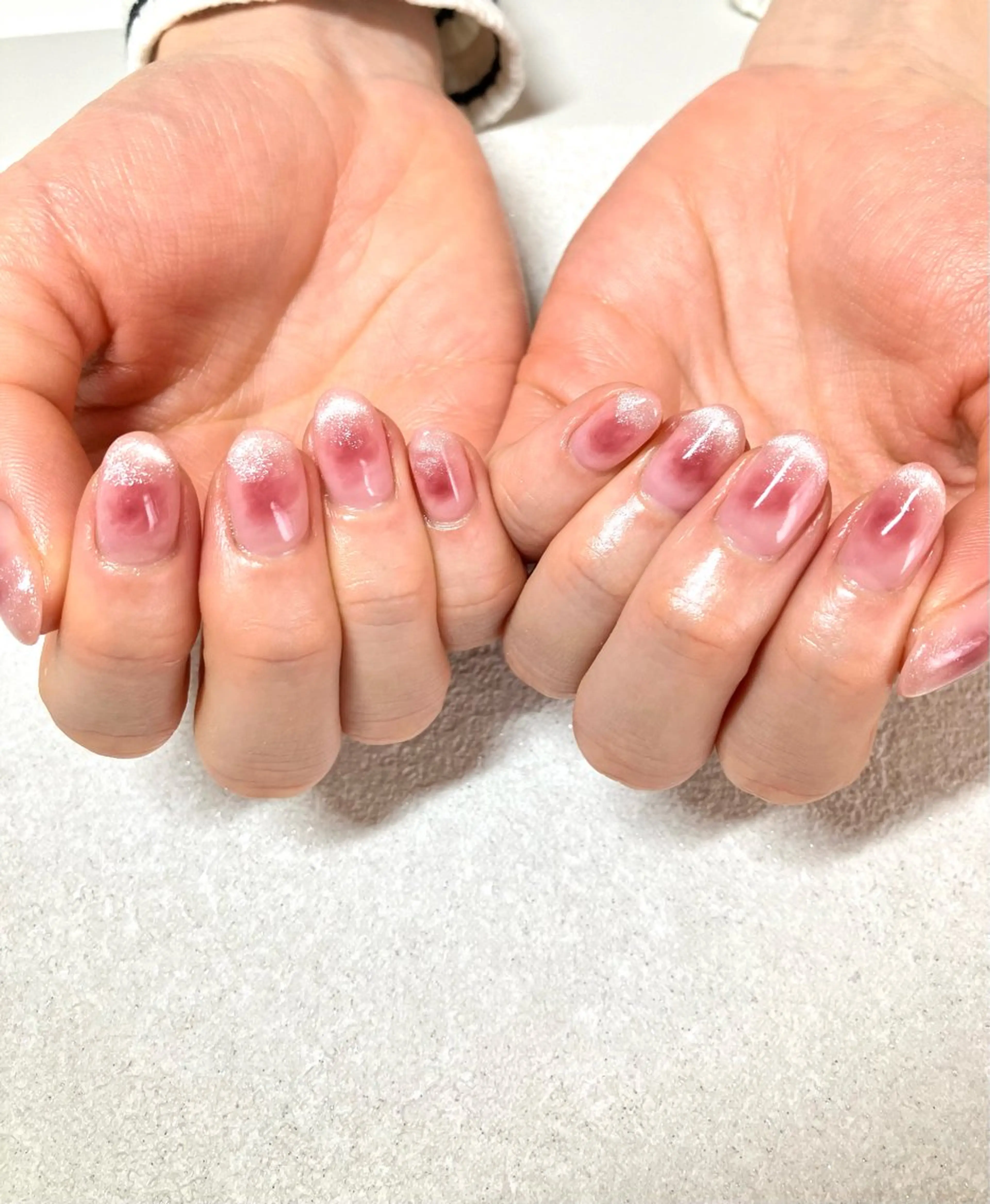 ネイル チークネイル ジェルネイル パラジェル m'sNail 福岡西区 ネイルのネイルデザイン