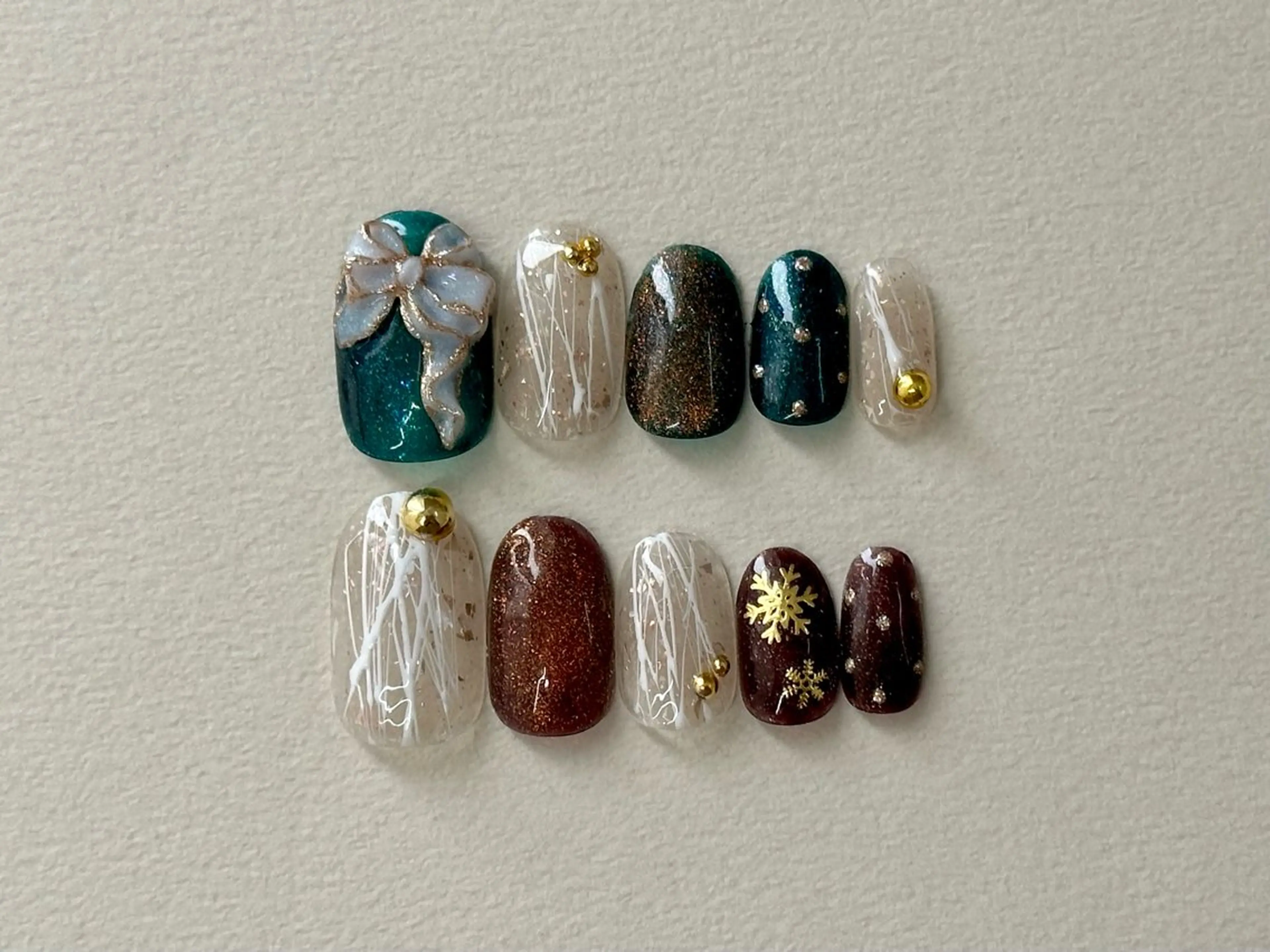 ネイル 冬ネイル クリスマス ハンドネイル Nail Katoのネイルデザイン