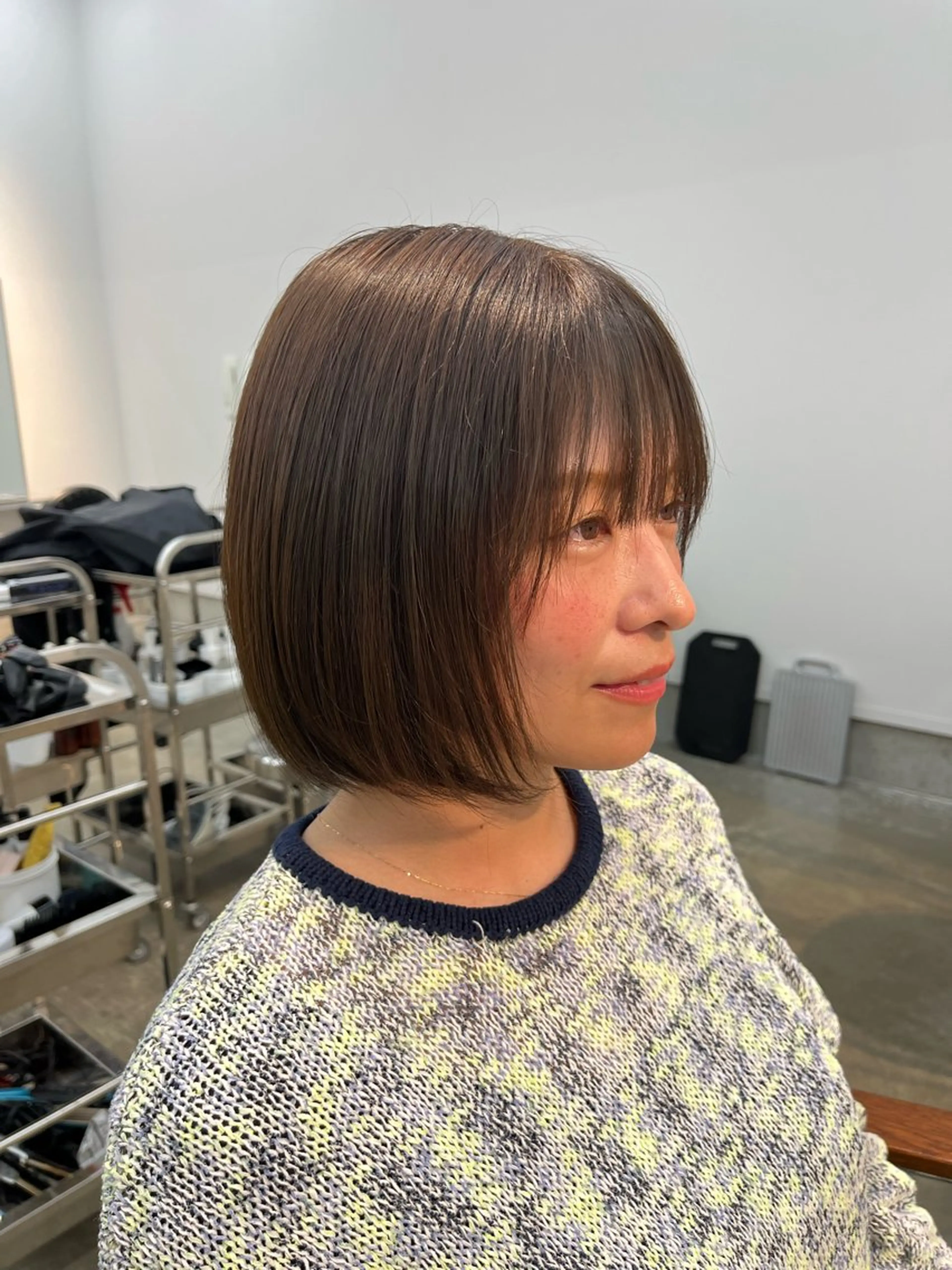 カラー 透明感カラー ヘアカラー トリートメント Yuito/カラー/ ブリーチ/ストレートのヘアスタイル