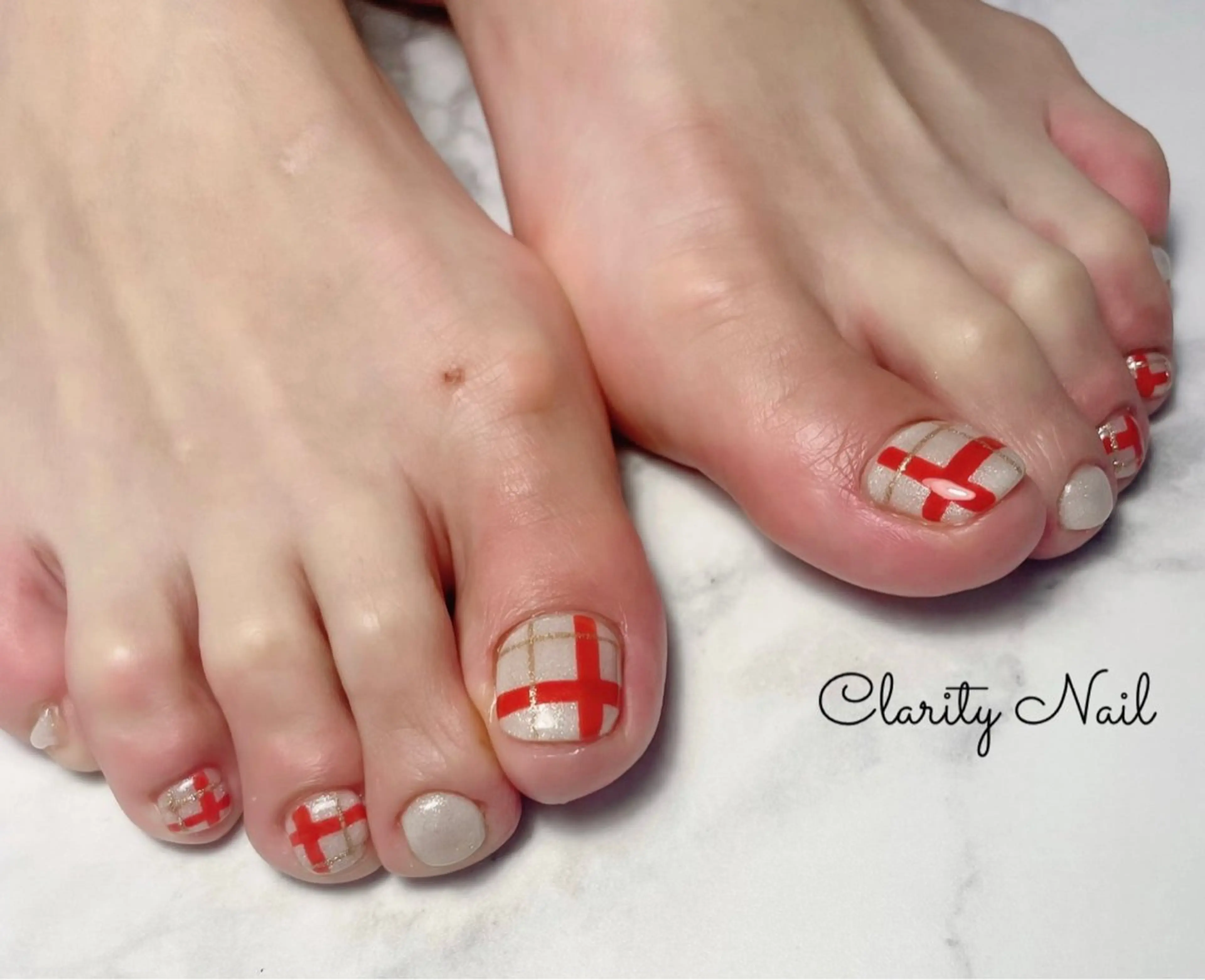 ネイル フットネイル フットネイル Clarity Nailのネイルデザイン
