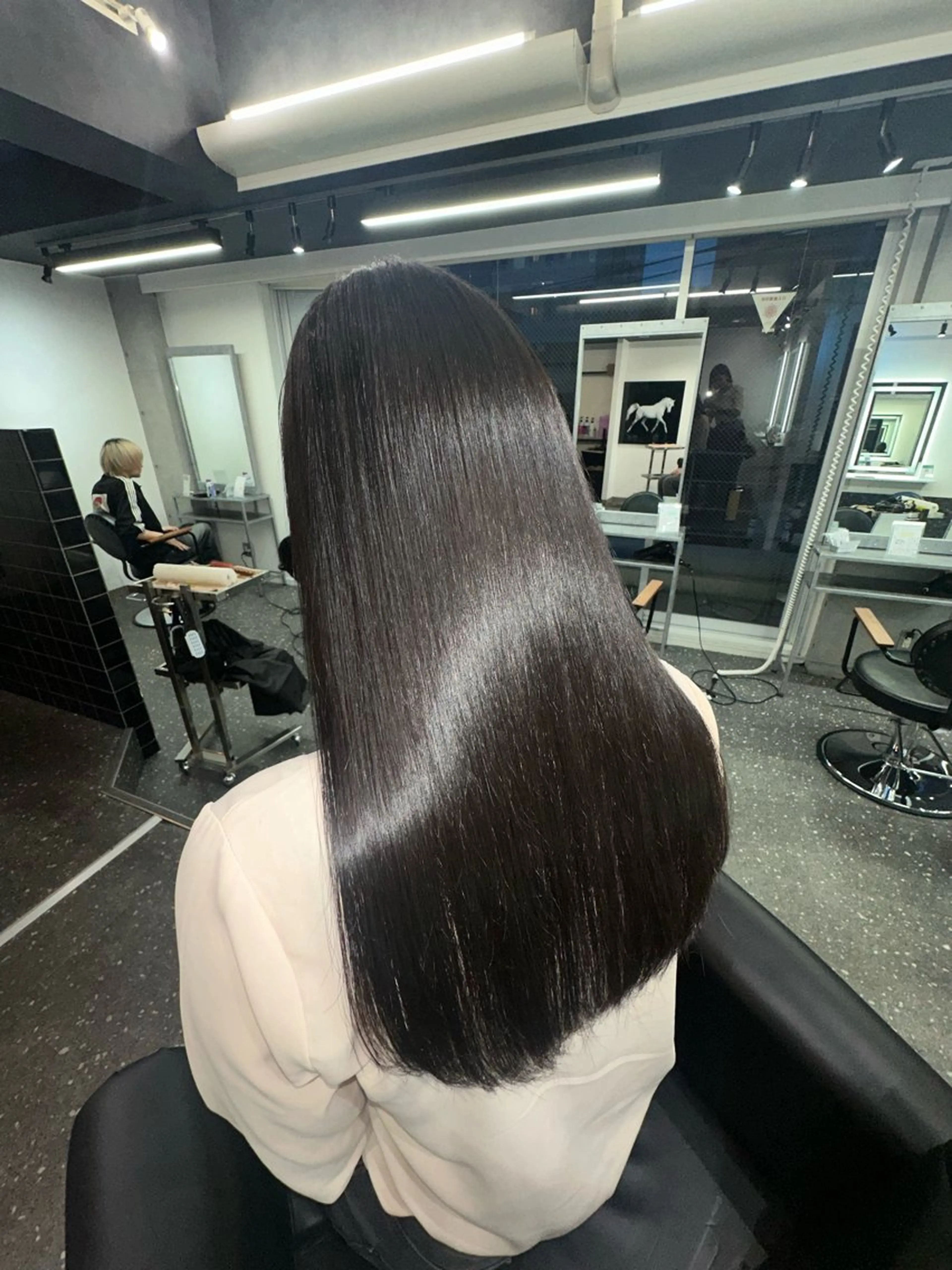 ロング カラー パーマ カット ヘアカラー 縮毛矯正 トリートメント 髪質改善⭐️縮毛矯正 中野⭐️Rinaのヘアスタイル