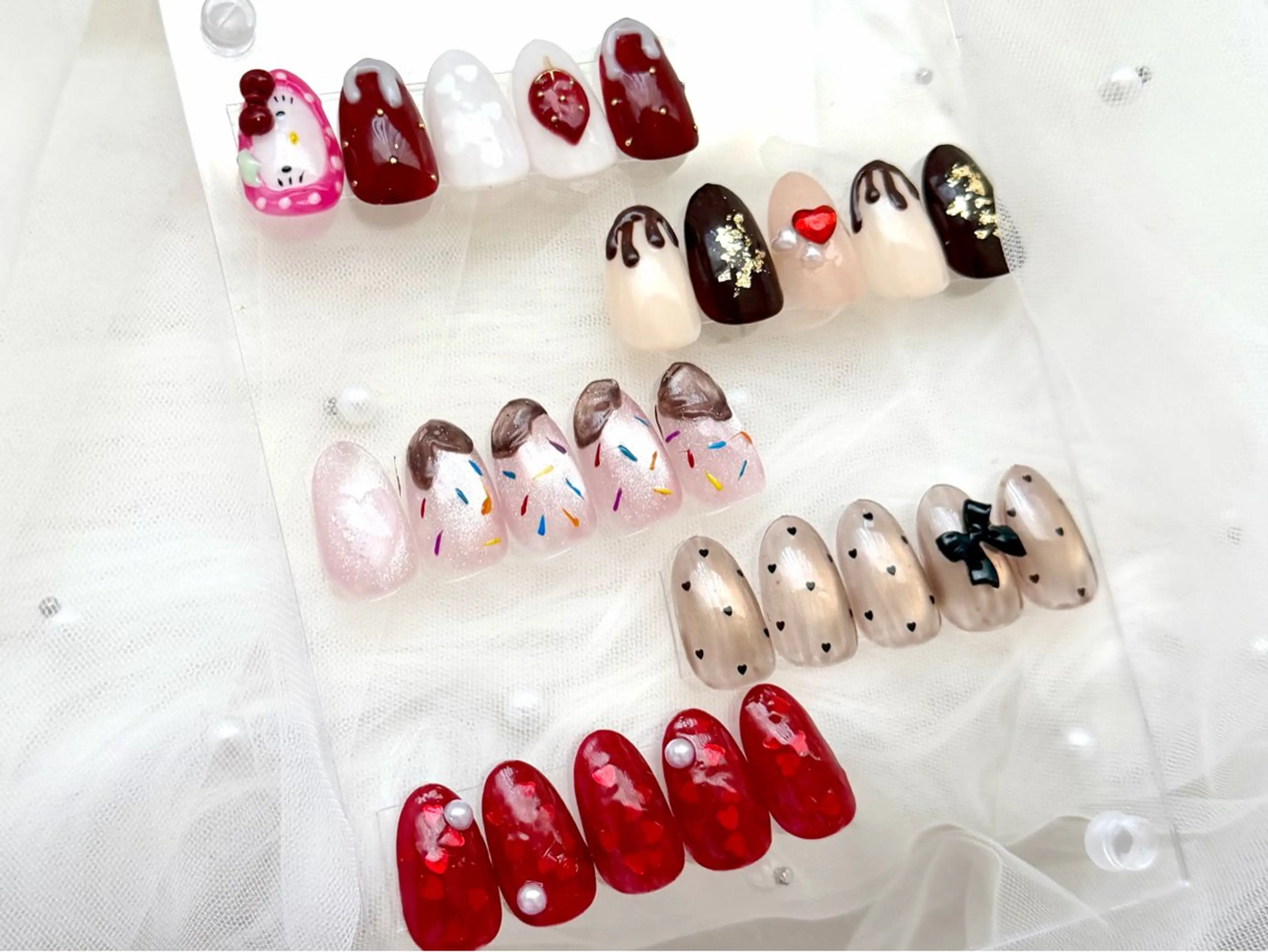 ネイル バレンタイン HazeGrass NAILのネイルデザイン