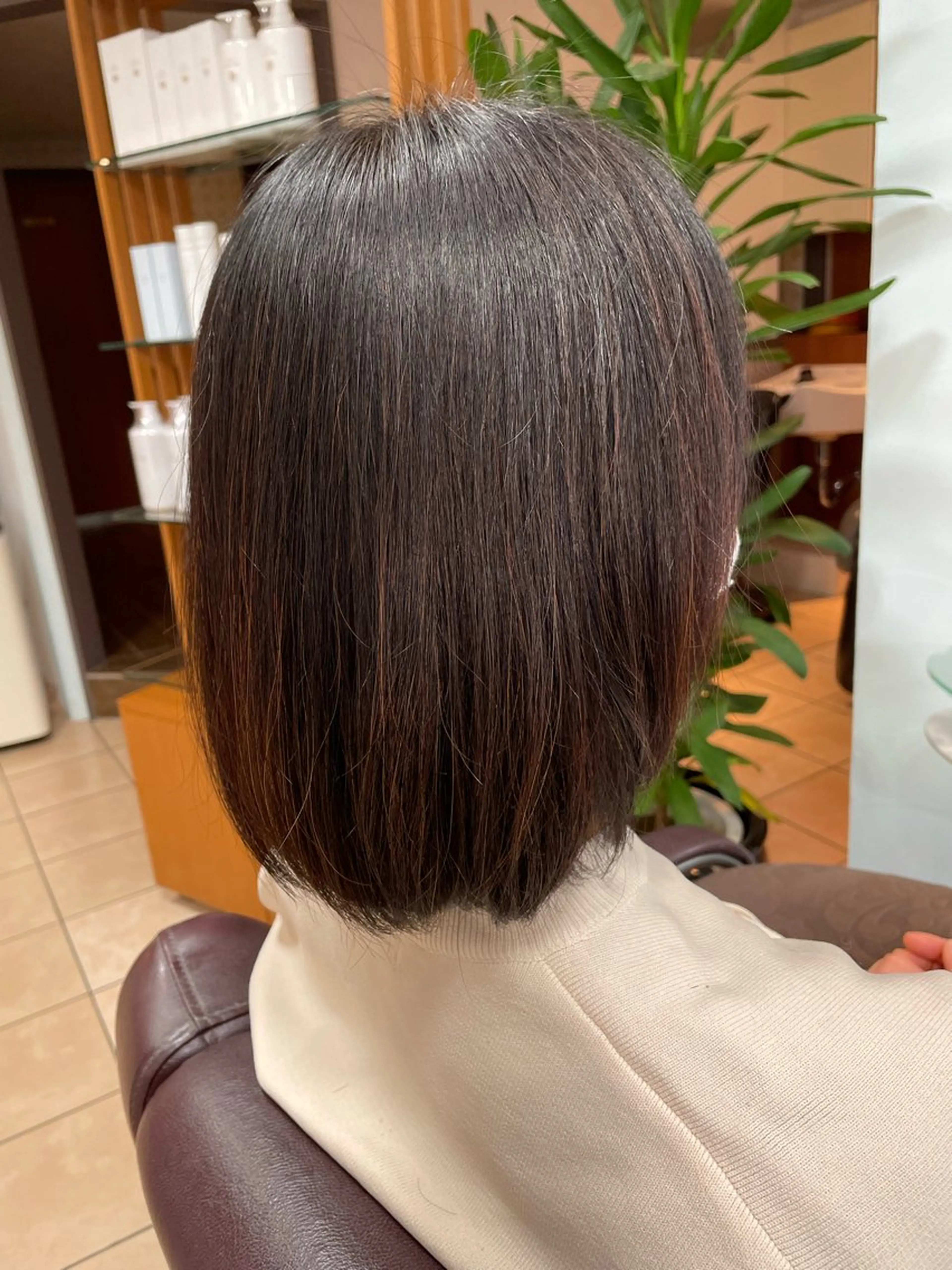 ミディアム ボブ カット ヘアカラー 宗村  嘉哉のヘアスタイル