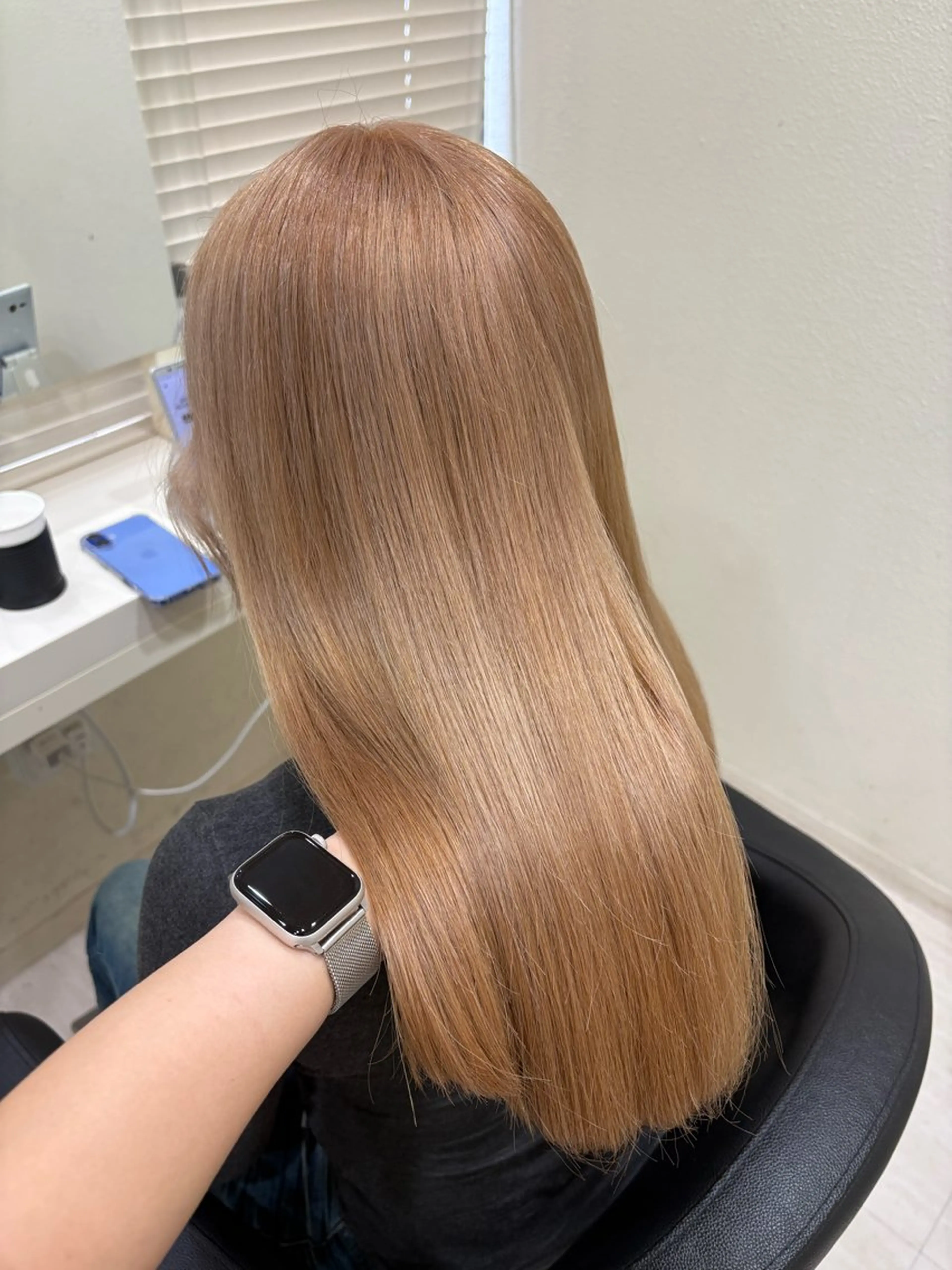 ミディアム カラー ヘアアレンジ ヘアカラー 💟RINNA 艶カラー💟のヘアスタイル