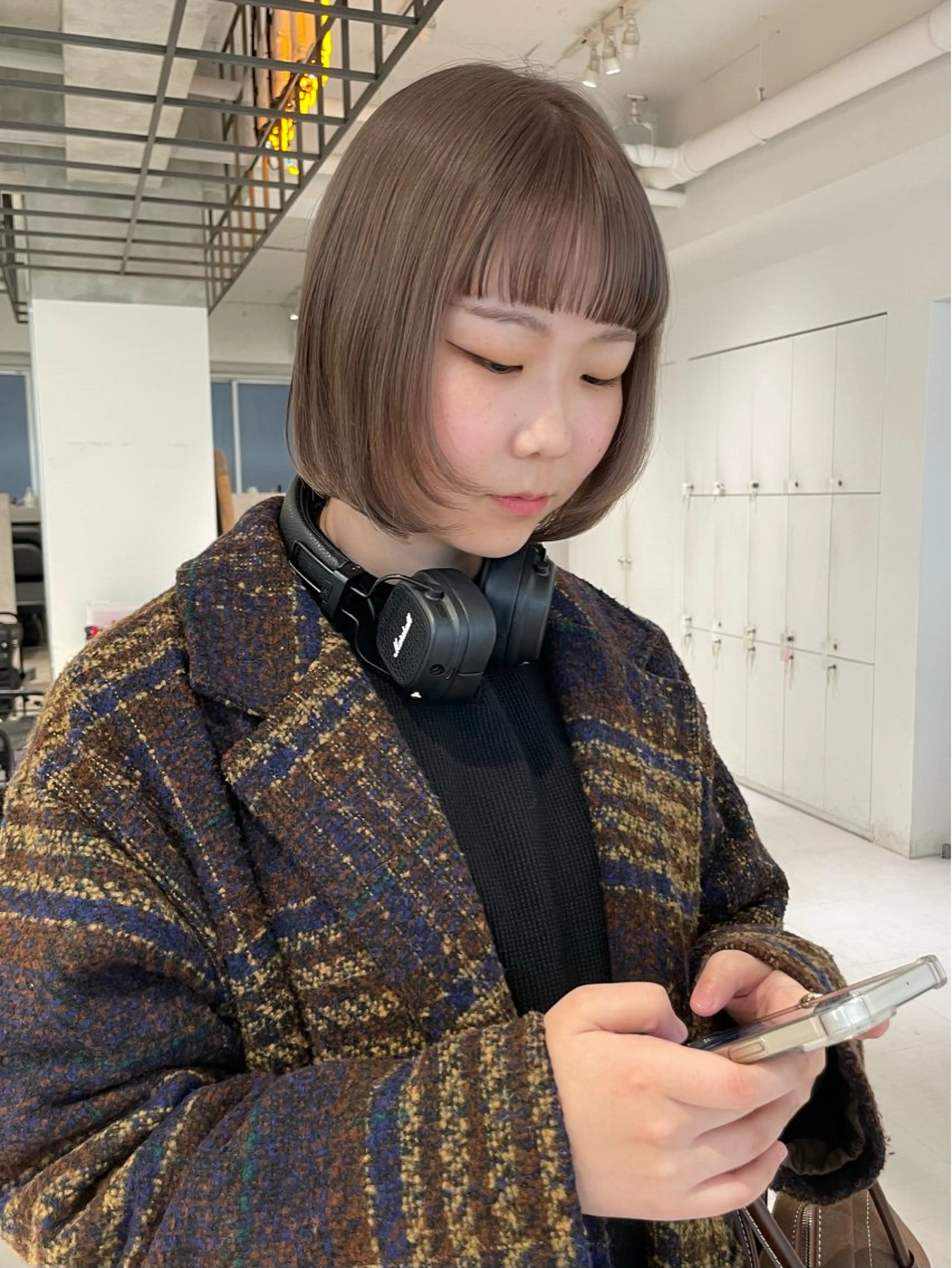 ショート カラー ベージュカラー ヘアカラー loely 💞miyuのヘアスタイル